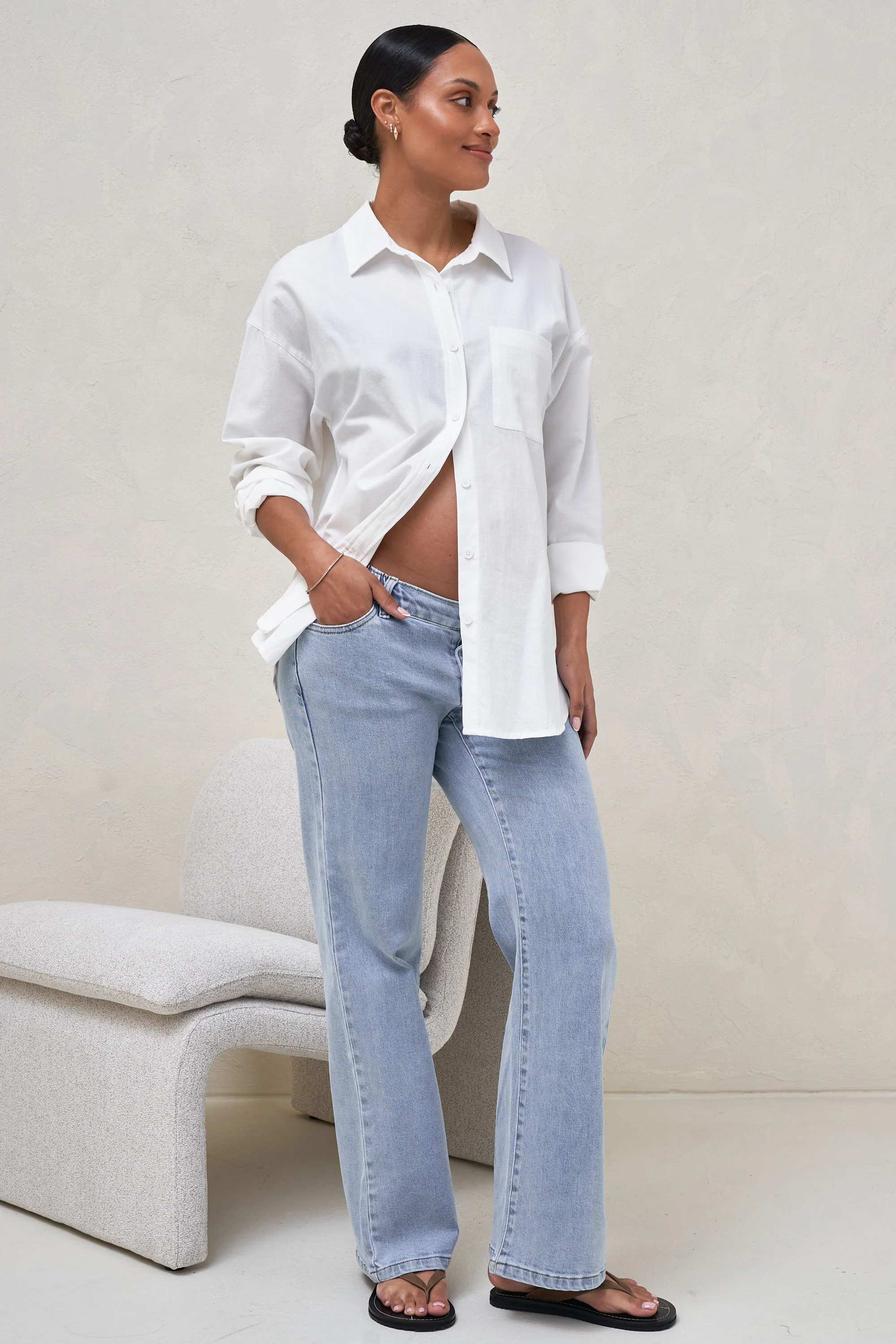 Perpetual Cotton Shirt - Ivory - Image 5