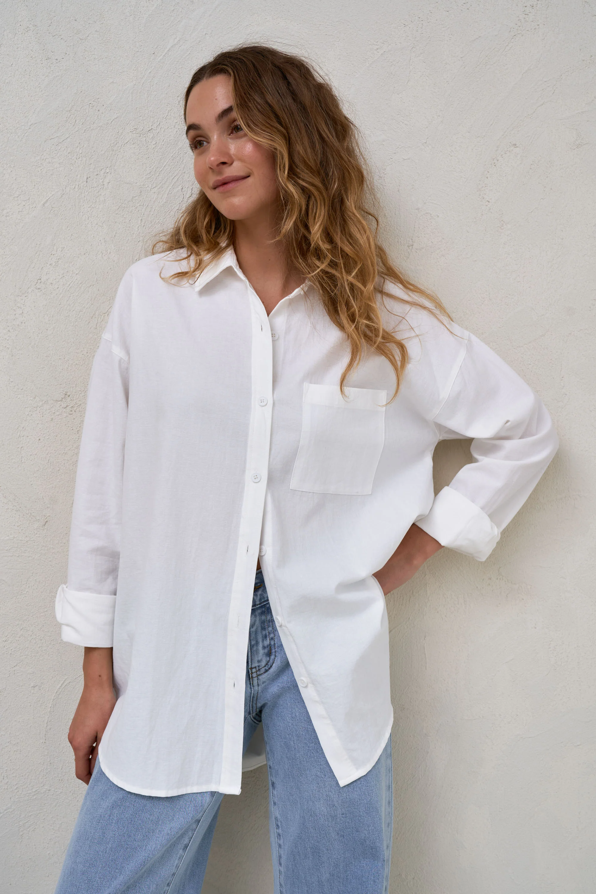 Perpetual Cotton Shirt - Ivory - Image 6