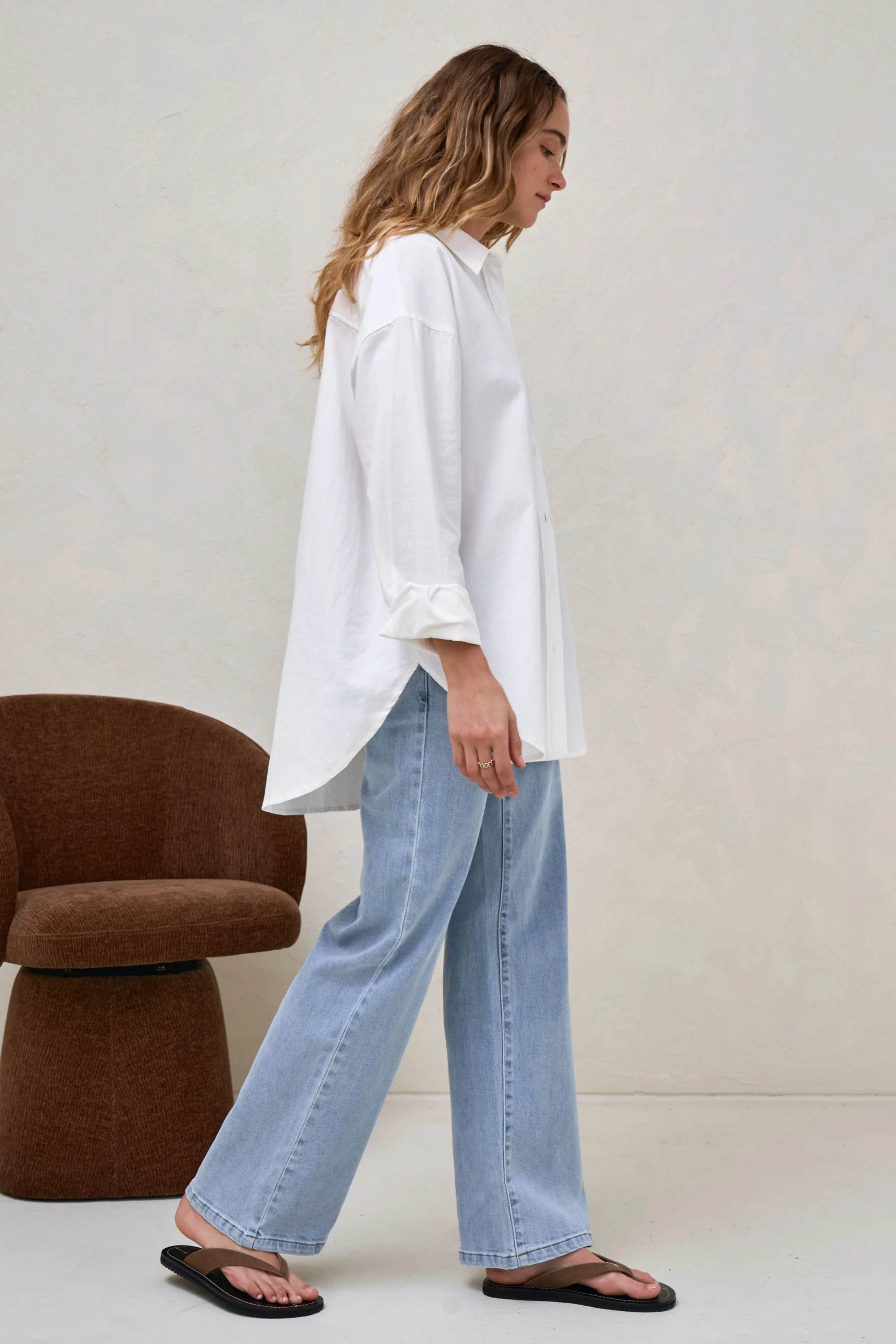 Perpetual Cotton Shirt - Ivory - Image 7