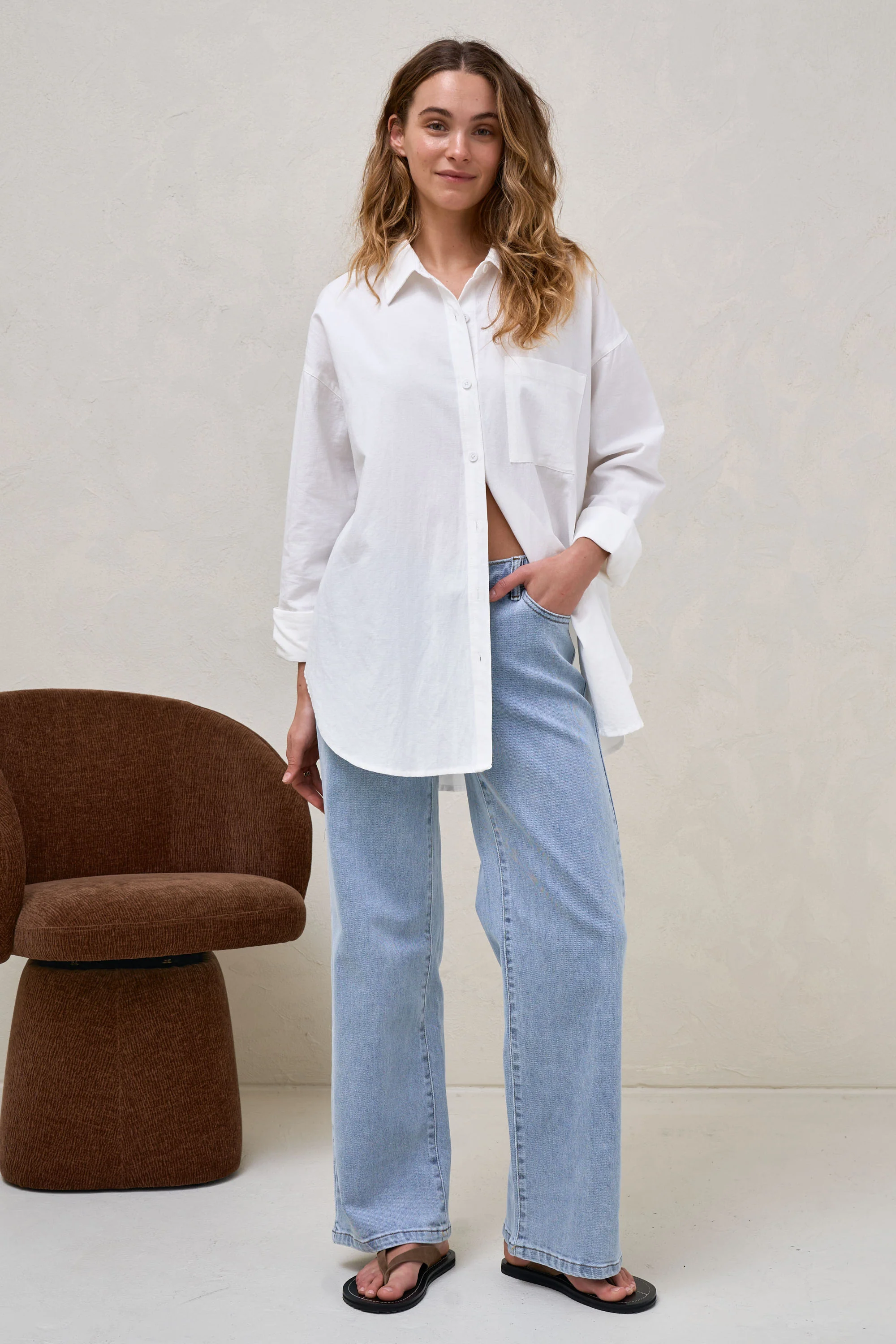 Perpetual Cotton Shirt - Ivory - Image 8