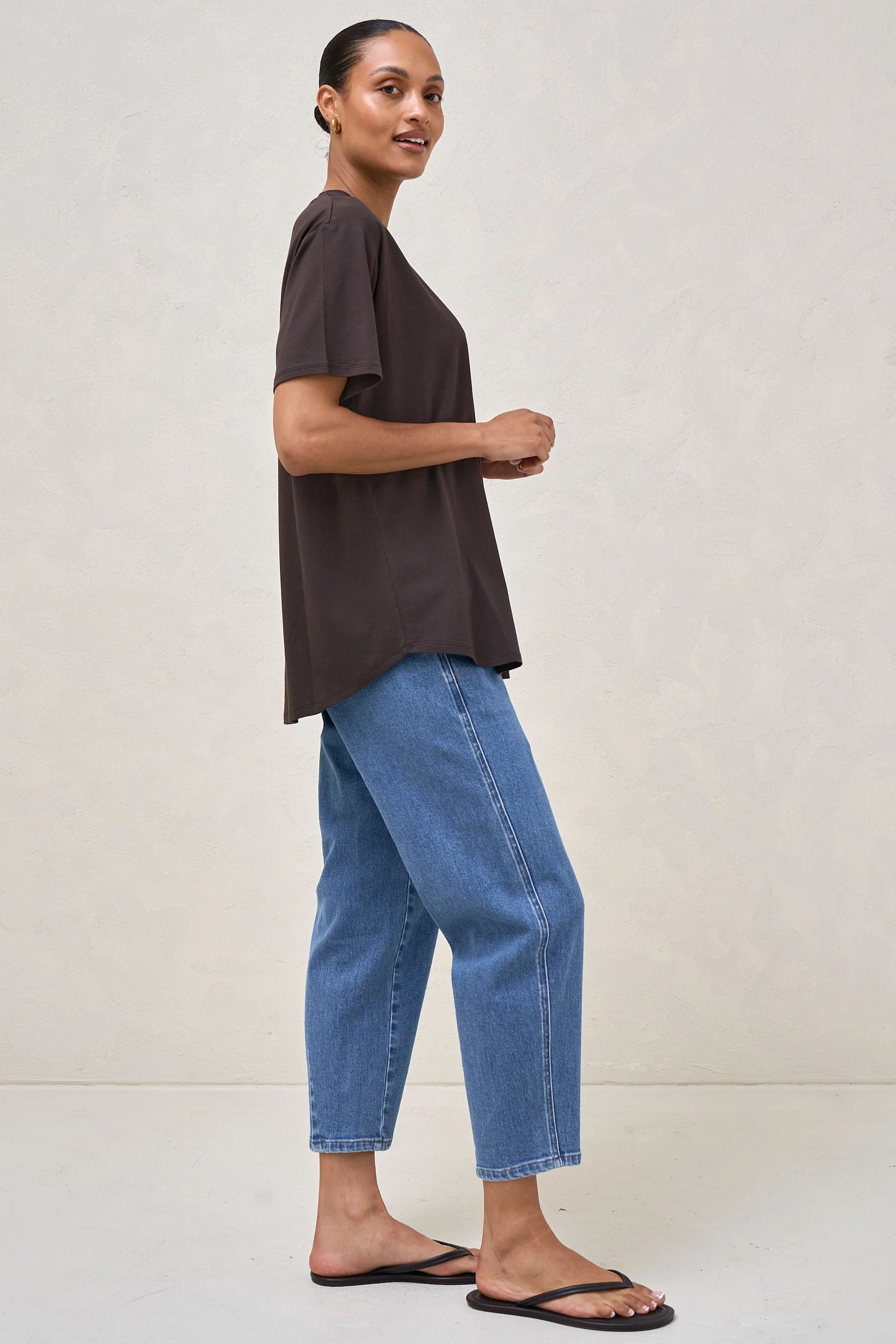 Into It Crew Tee - Espresso - Image 10