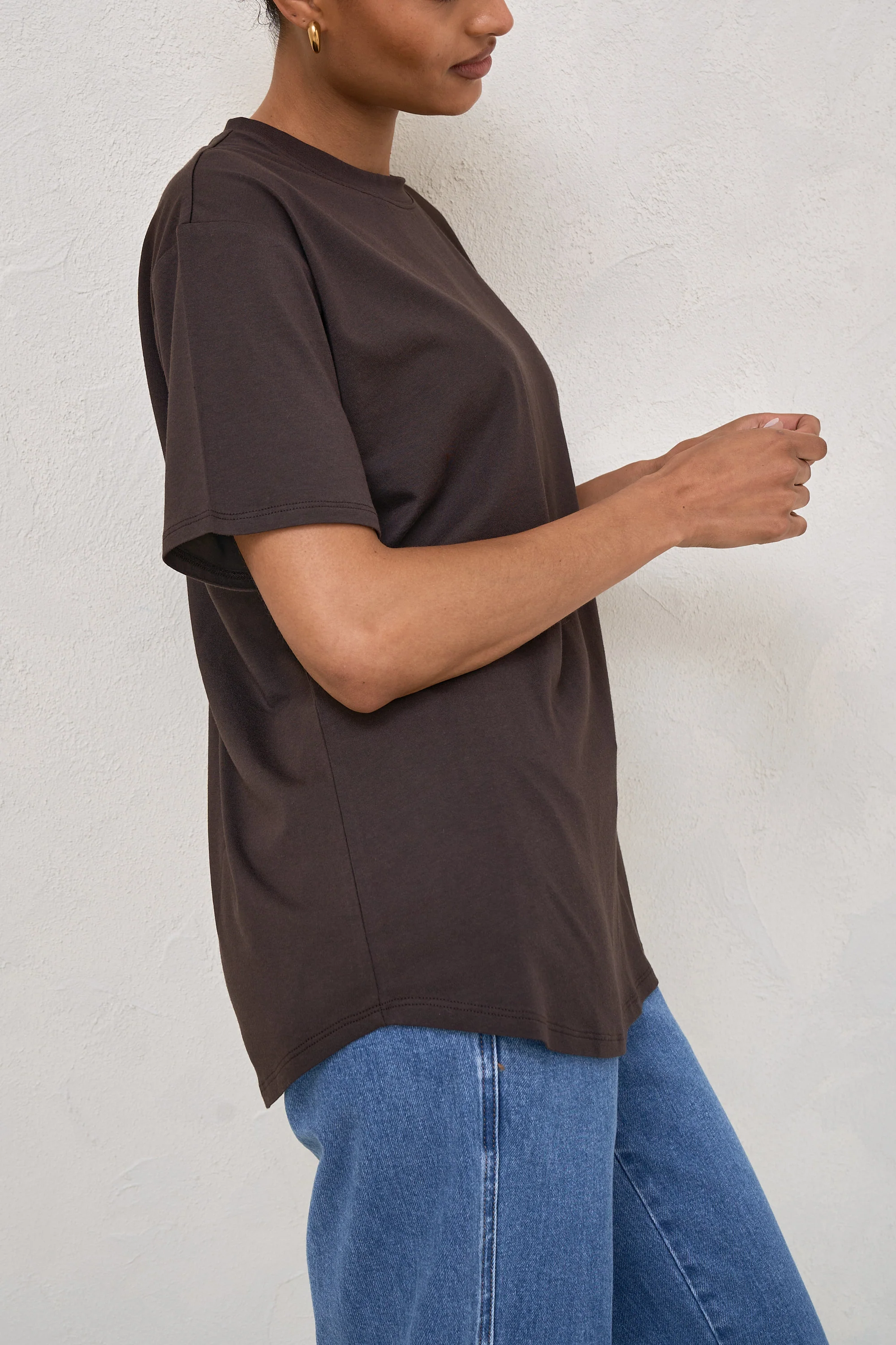 Into It Crew Tee - Espresso - Image 7