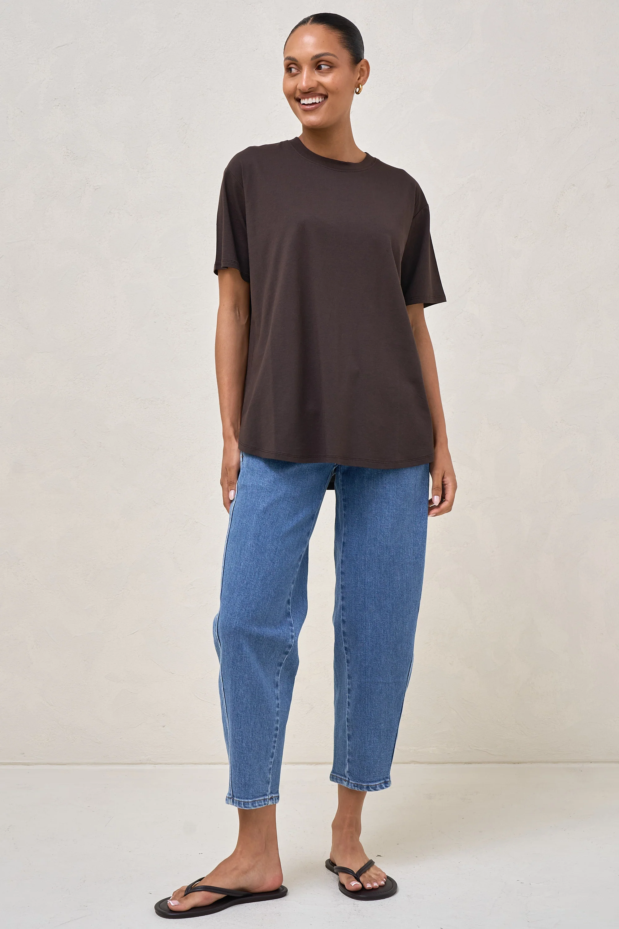 Into It Crew Tee - Espresso - Image 9