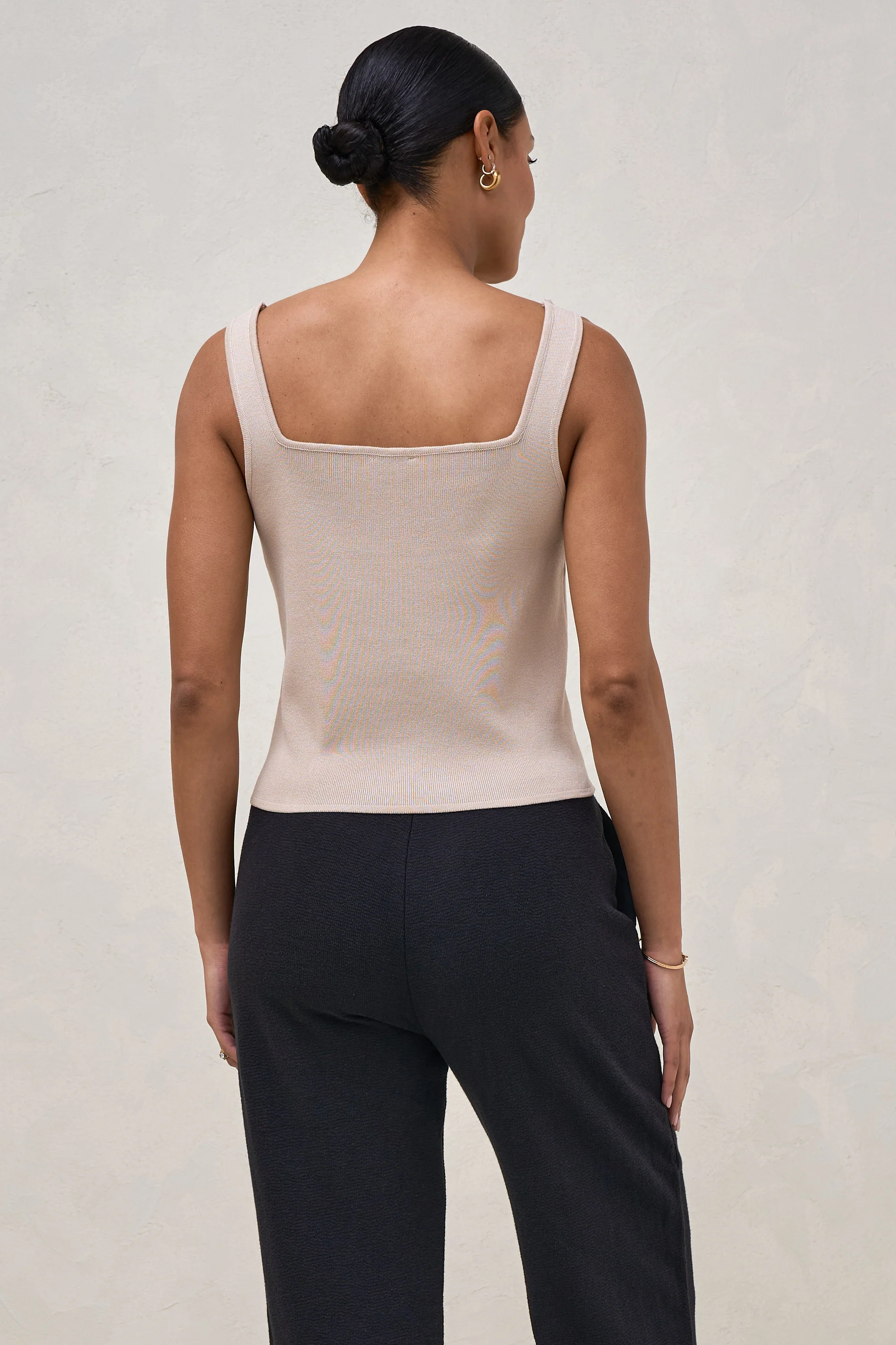 About That Base Knit Crop -Taupe - Image 3