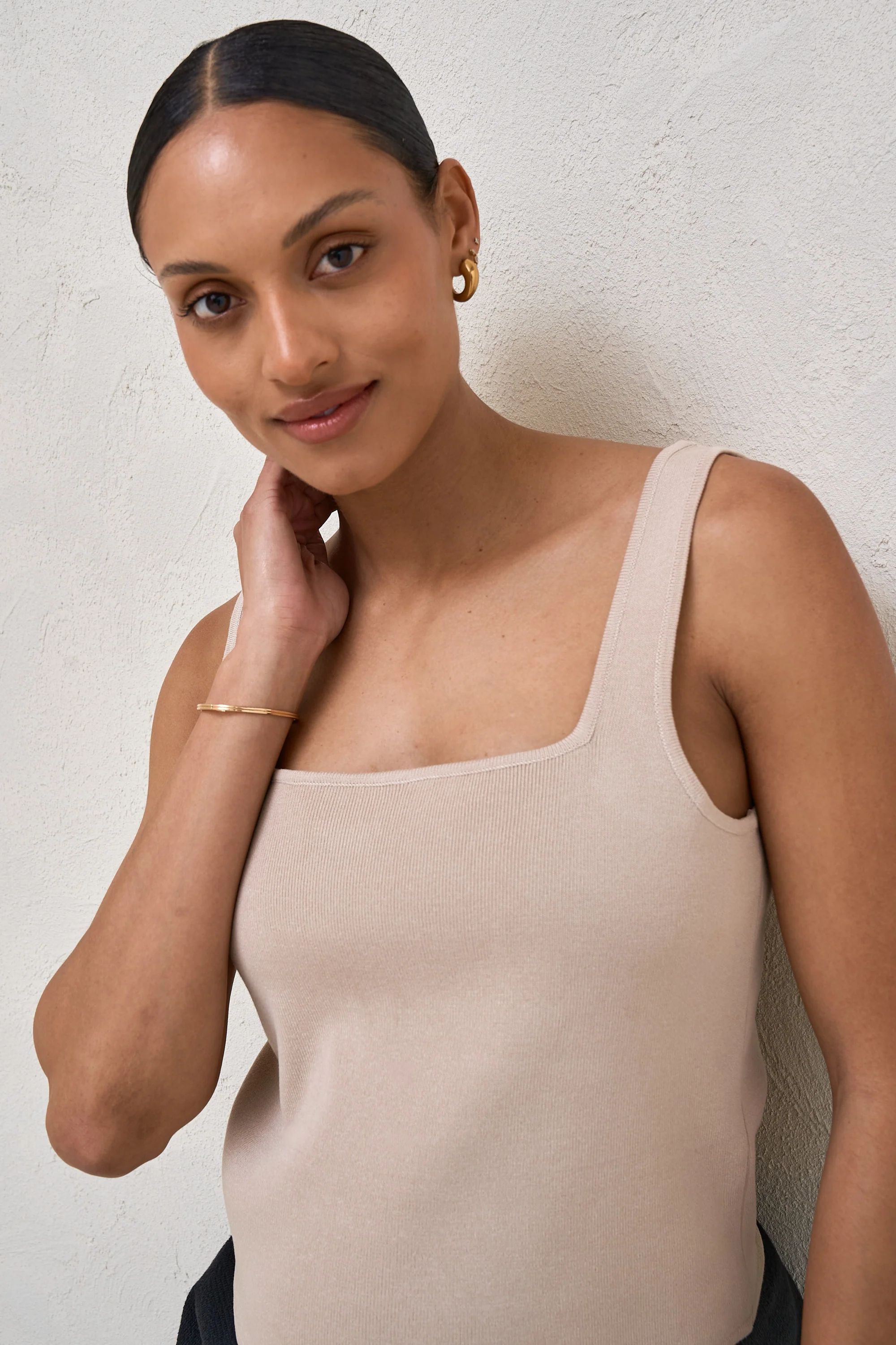 About That Base Knit Crop -Taupe - Image 4