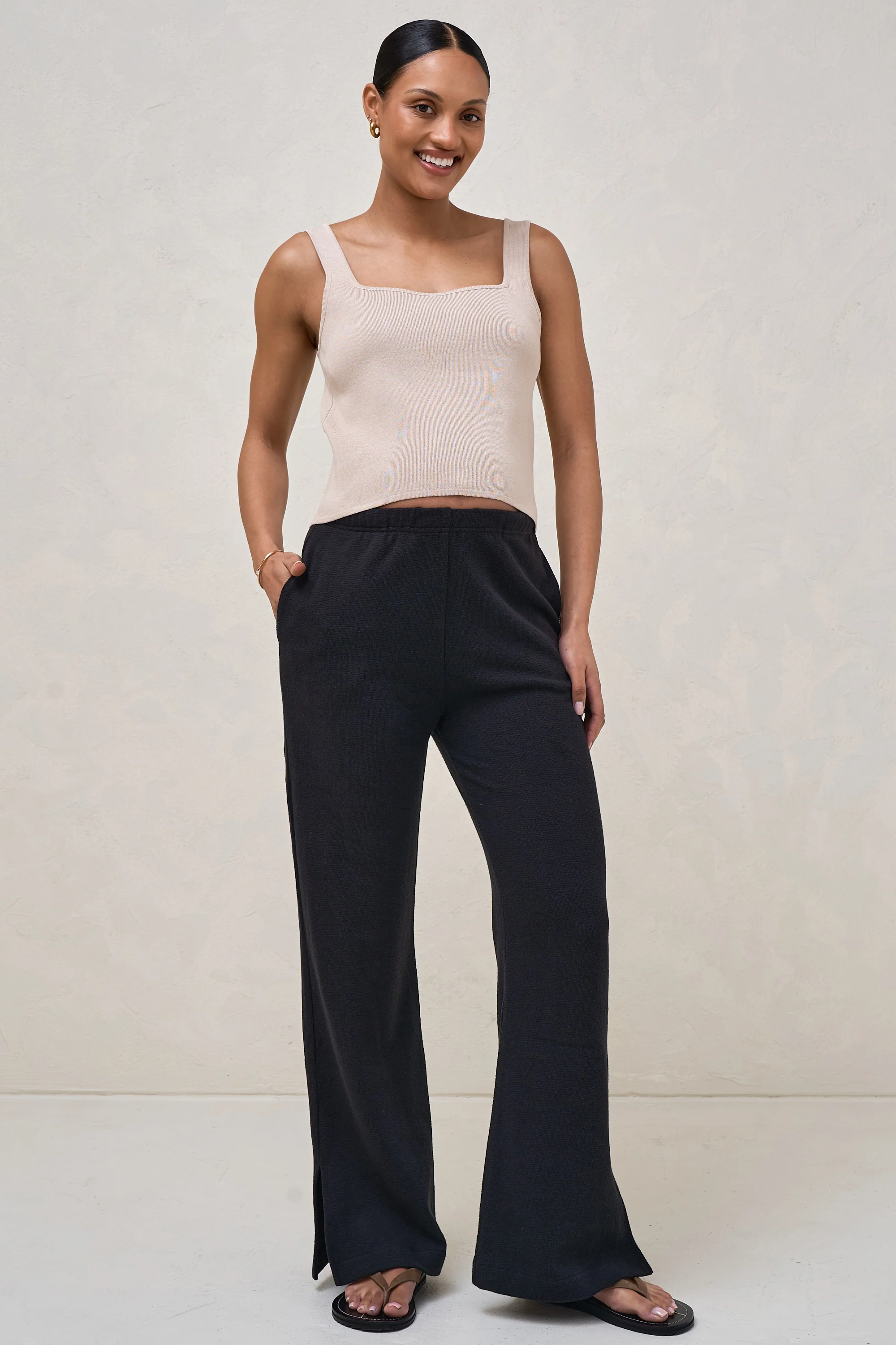 About That Base Knit Crop -Taupe - Image 5