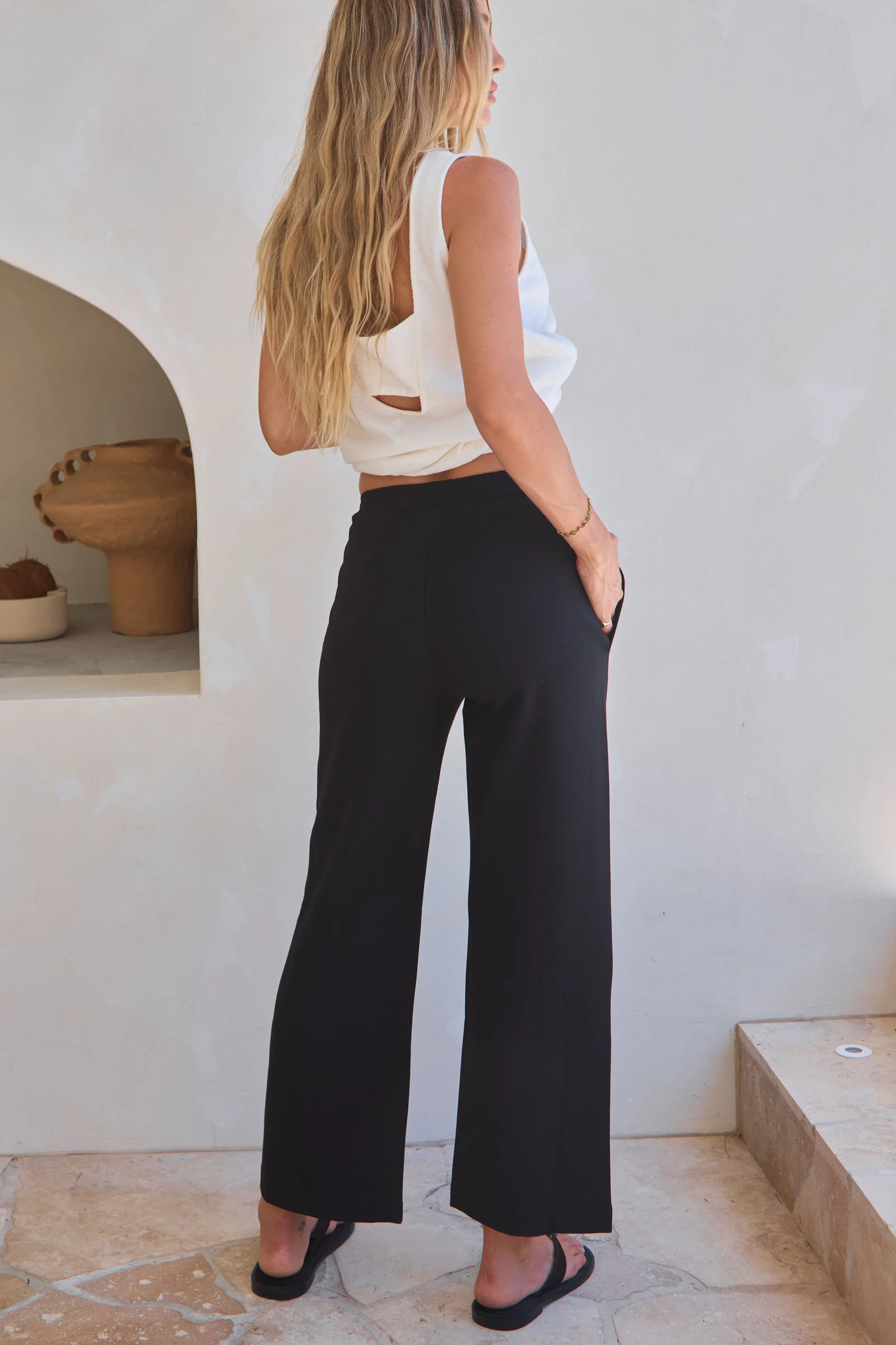 High Road Cropped Pant - Black - Image 5