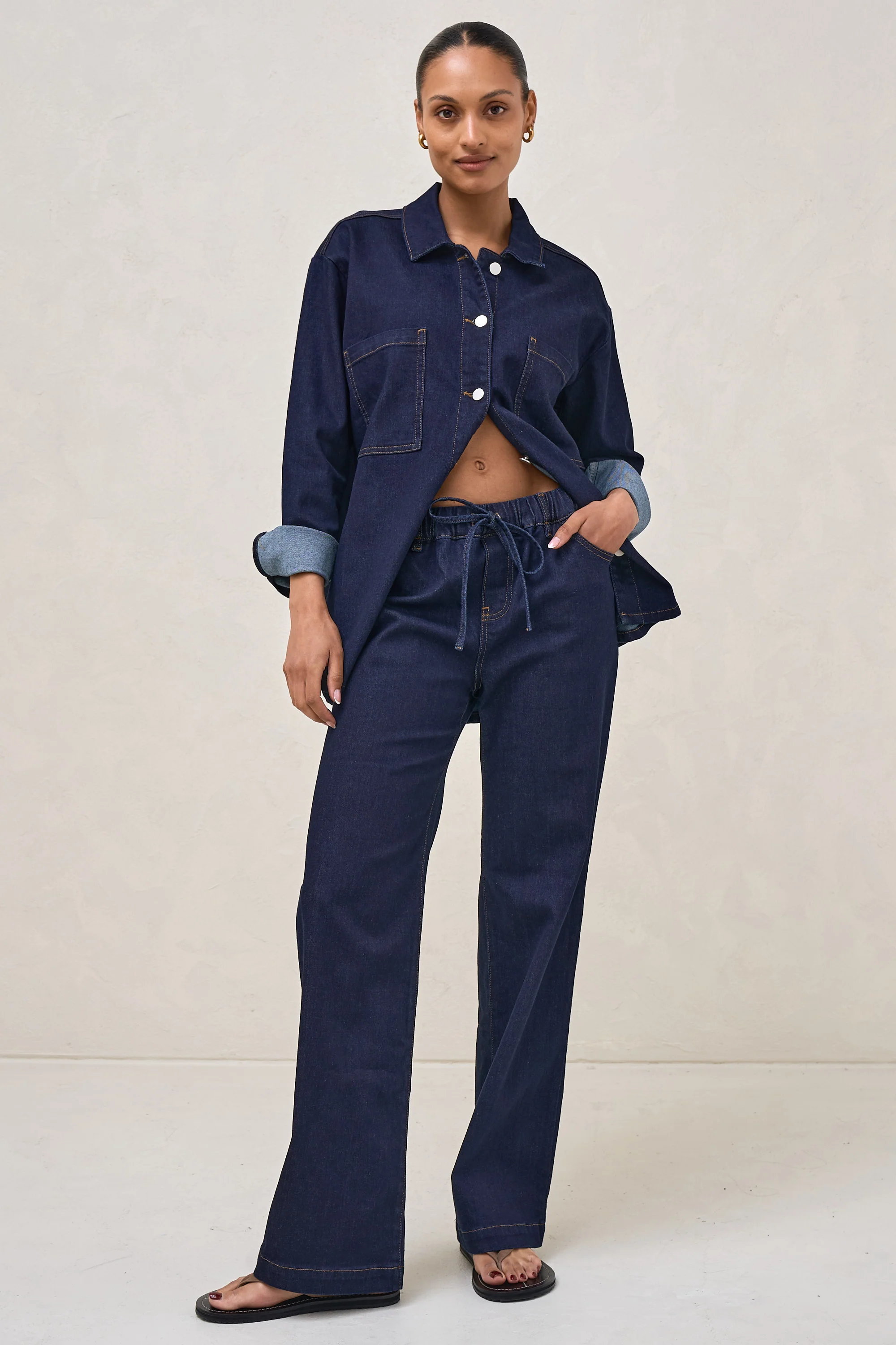 Frequent Denim Shirt - Indigo - Image 10