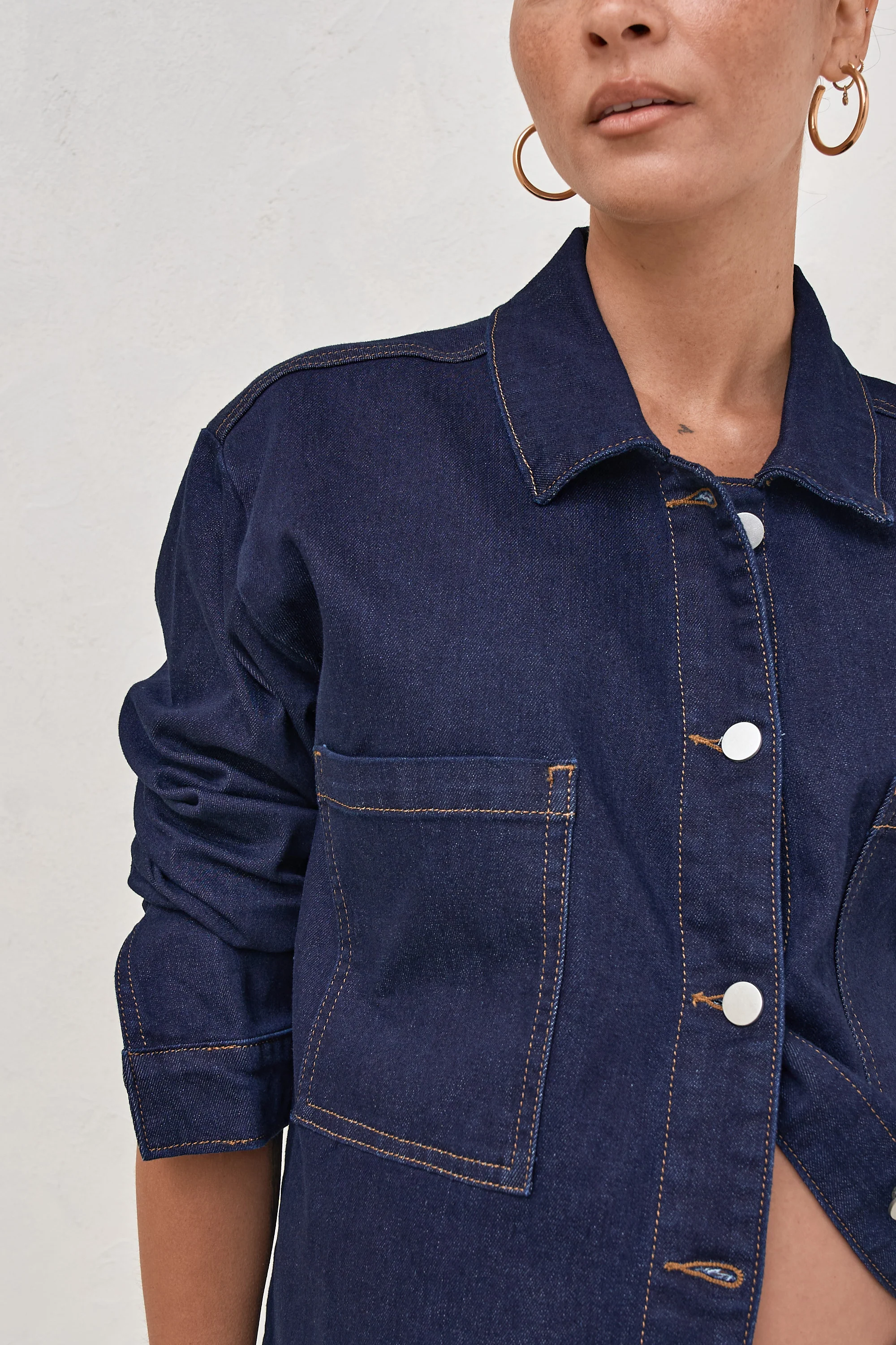 Frequent Denim Shirt - Indigo - Image 4