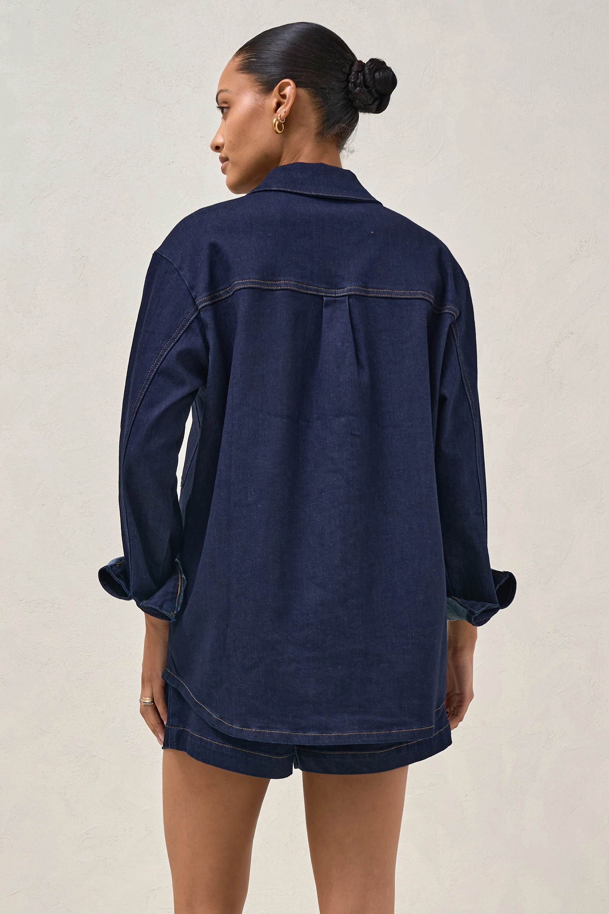 Frequent Denim Shirt - Indigo - Image 8