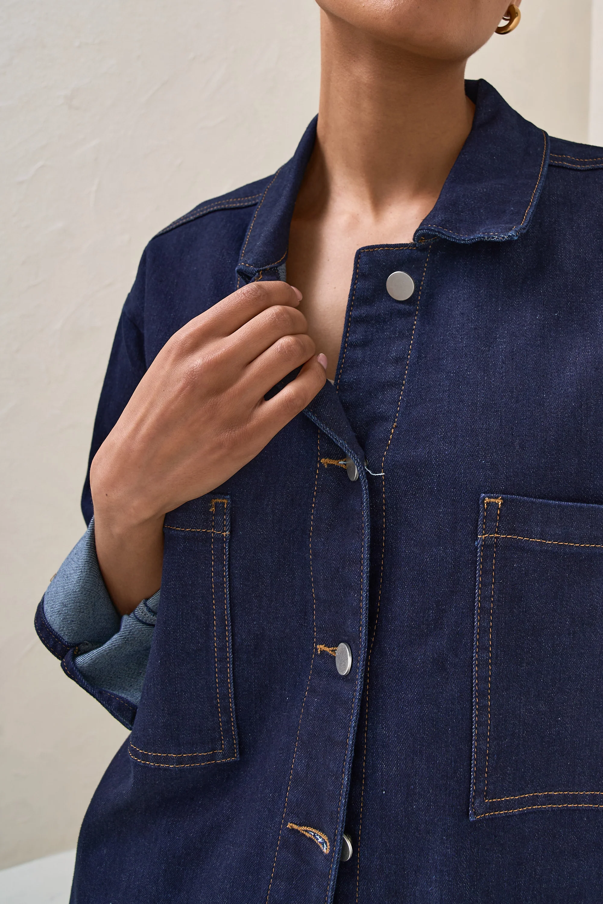 Frequent Denim Shirt - Indigo - Image 9
