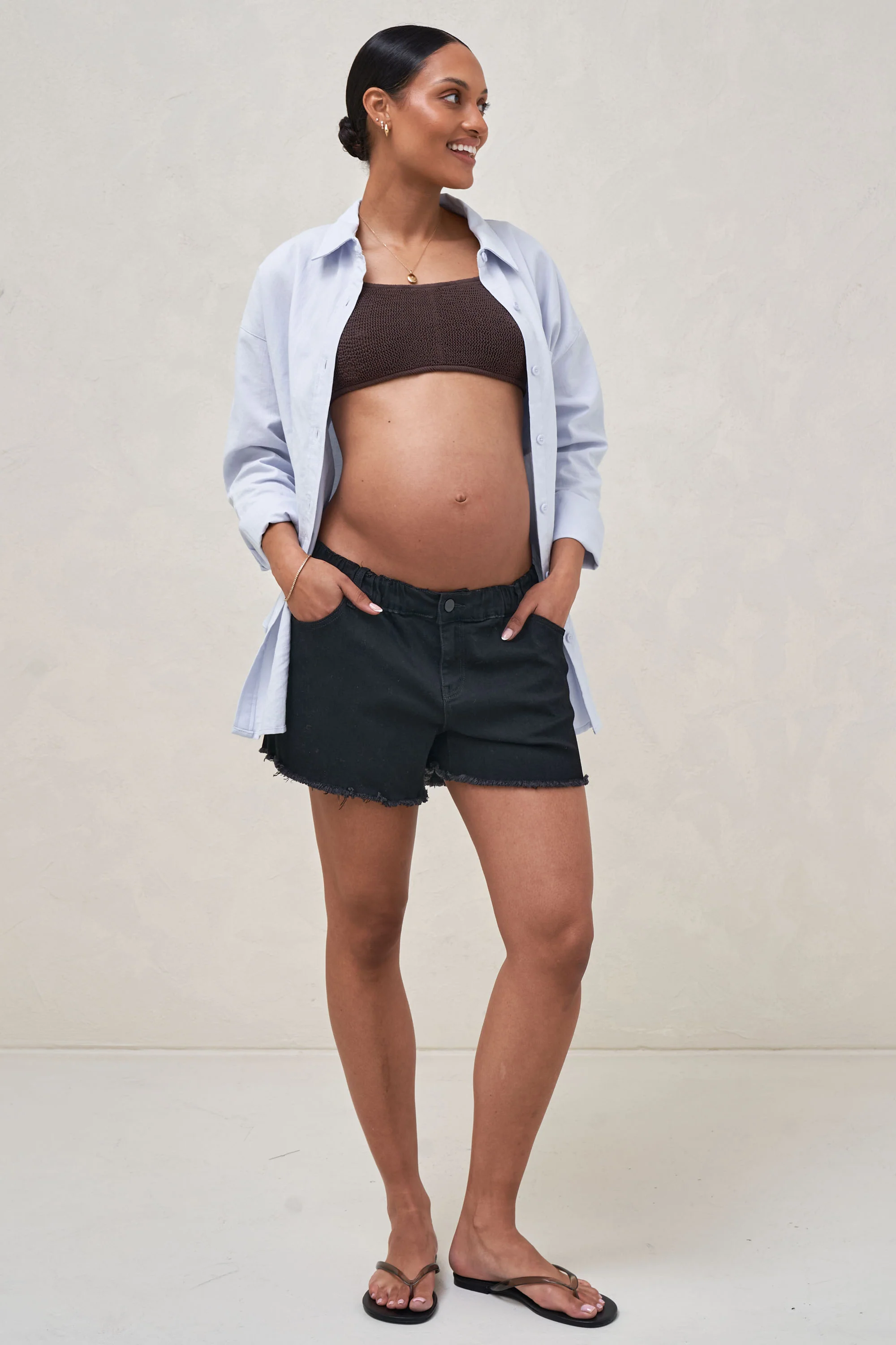 Sunday Stroll Denim Short - Washed Black