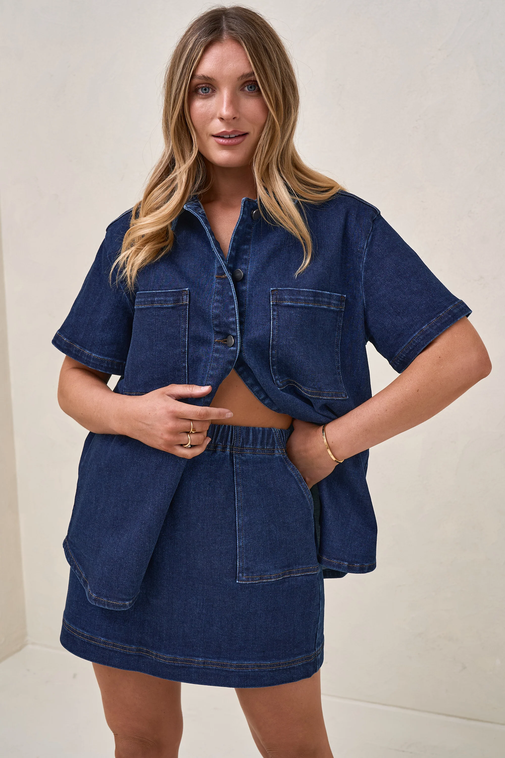 Daybreak Denim Skirt - Indigo - Image 10