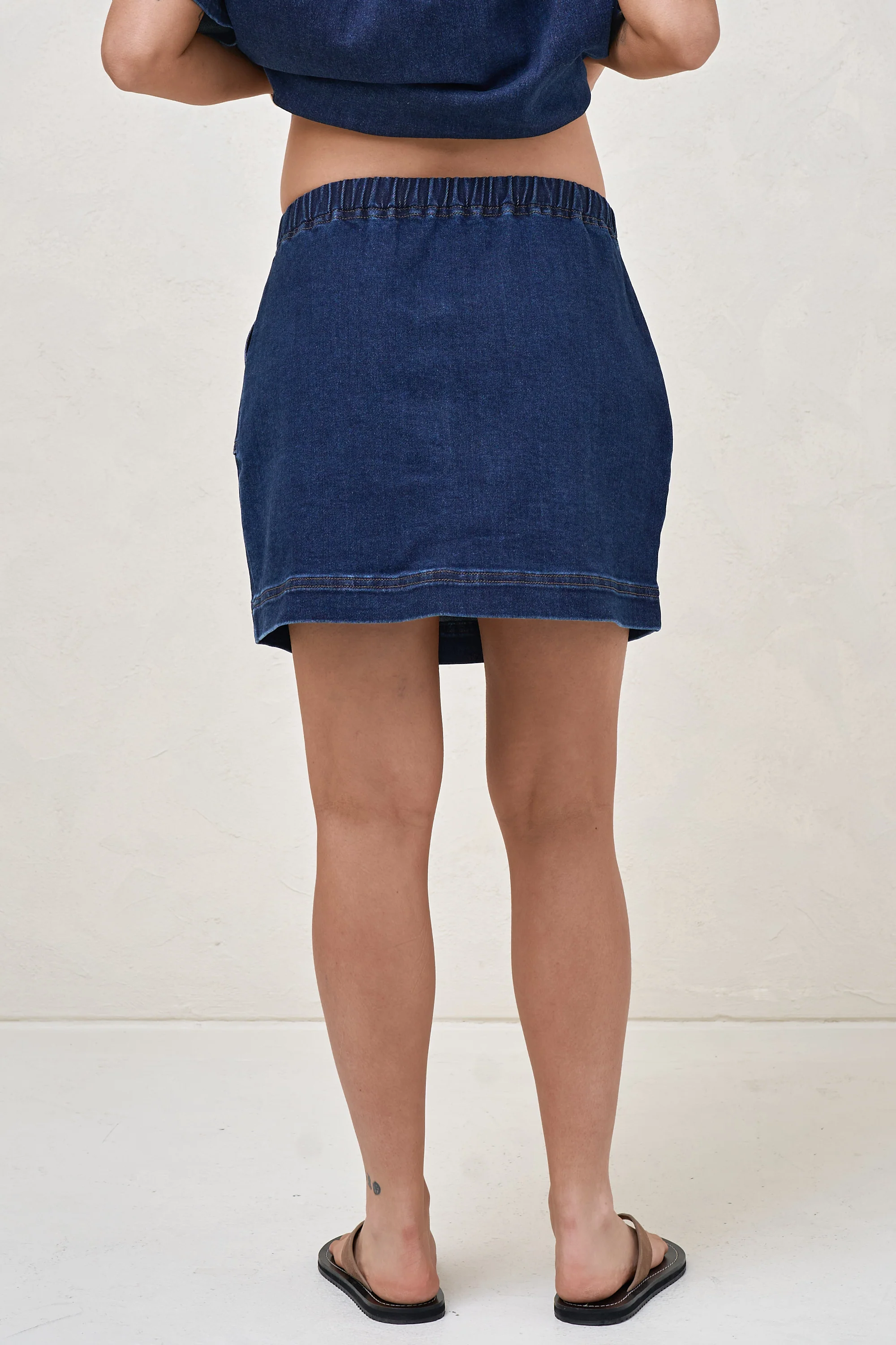 Daybreak Denim Skirt - Indigo - Image 3