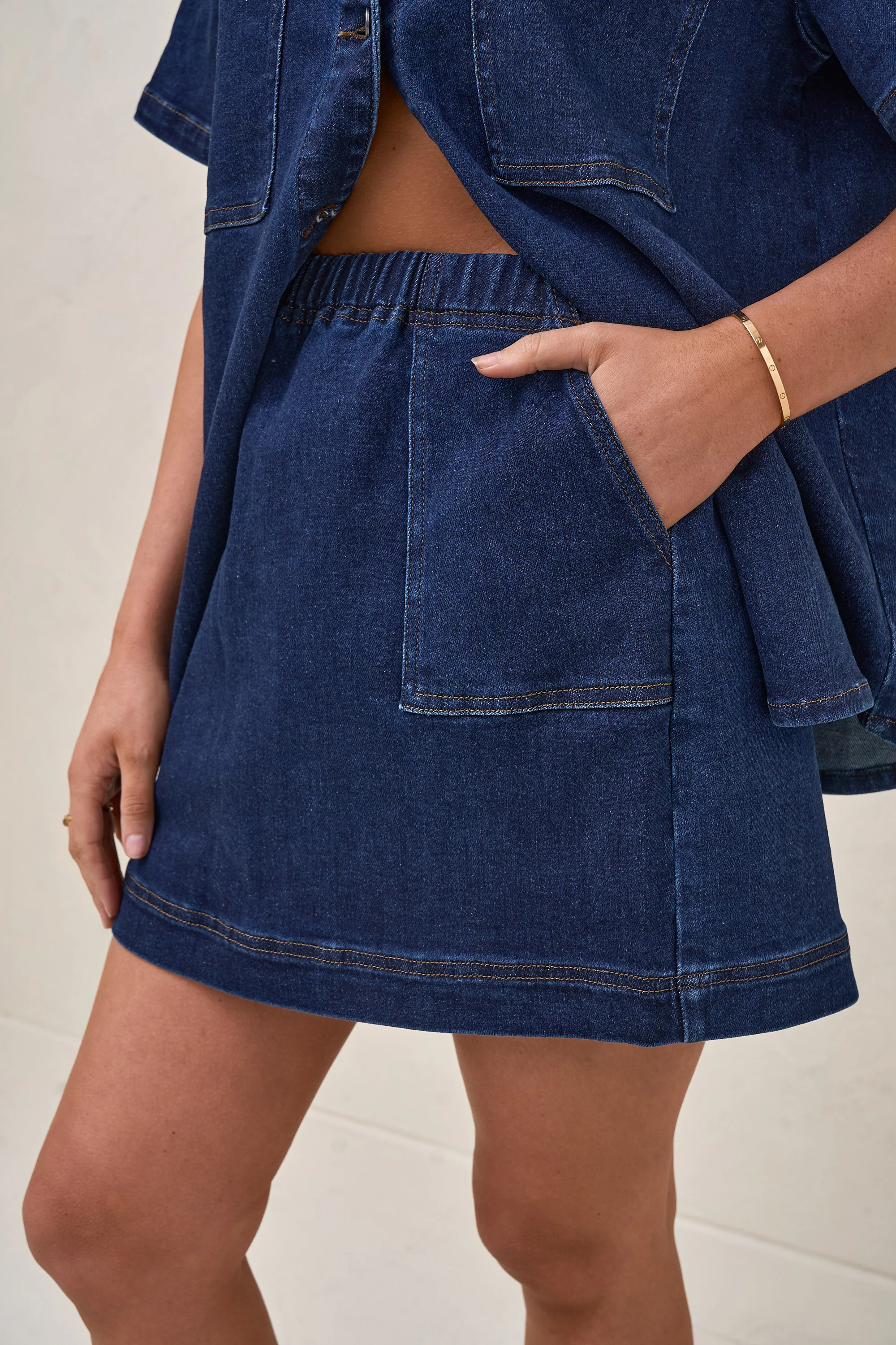 Daybreak Denim Skirt - Indigo - Image 9