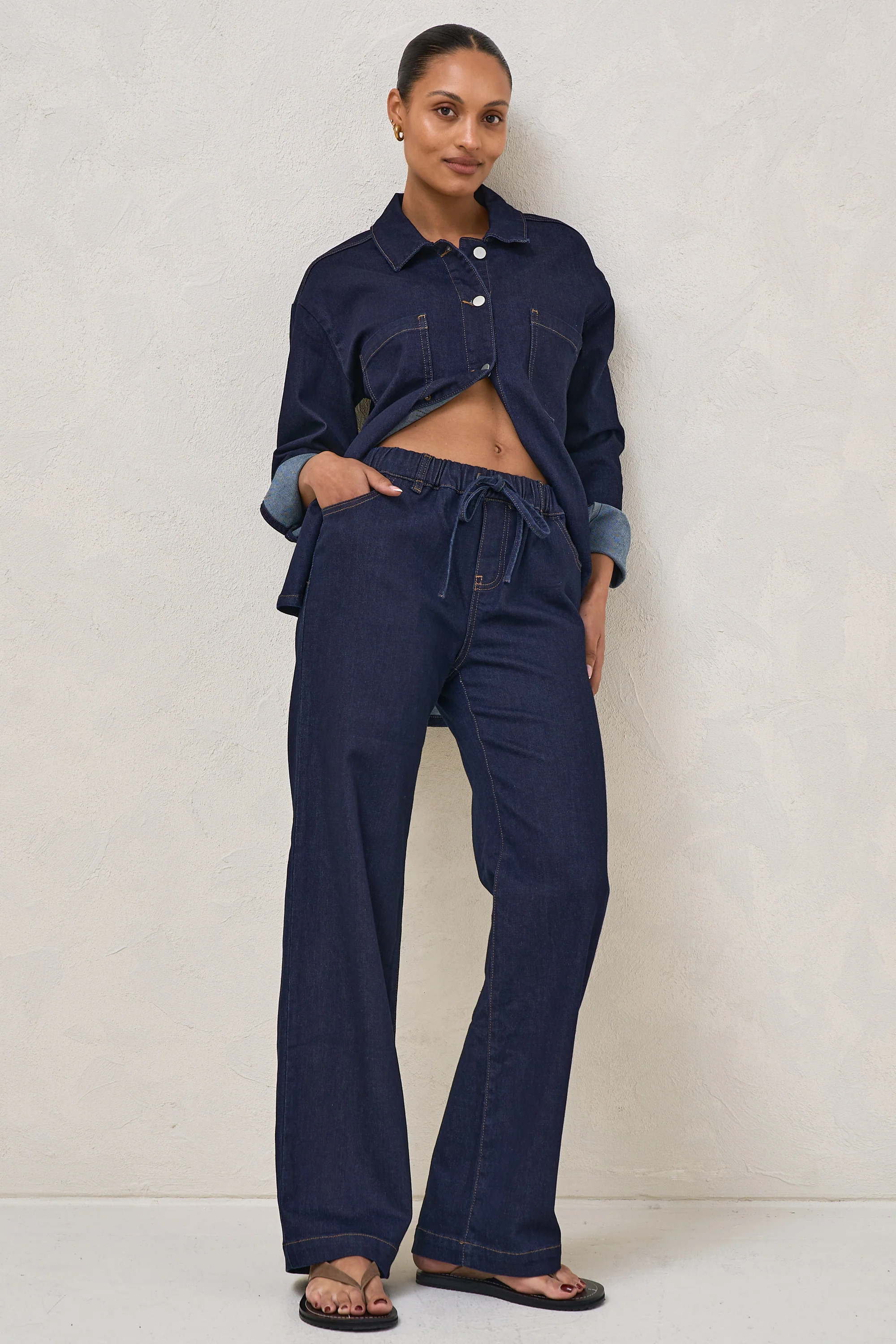 Frequent Wide Leg Jean - Indigo - Image 6