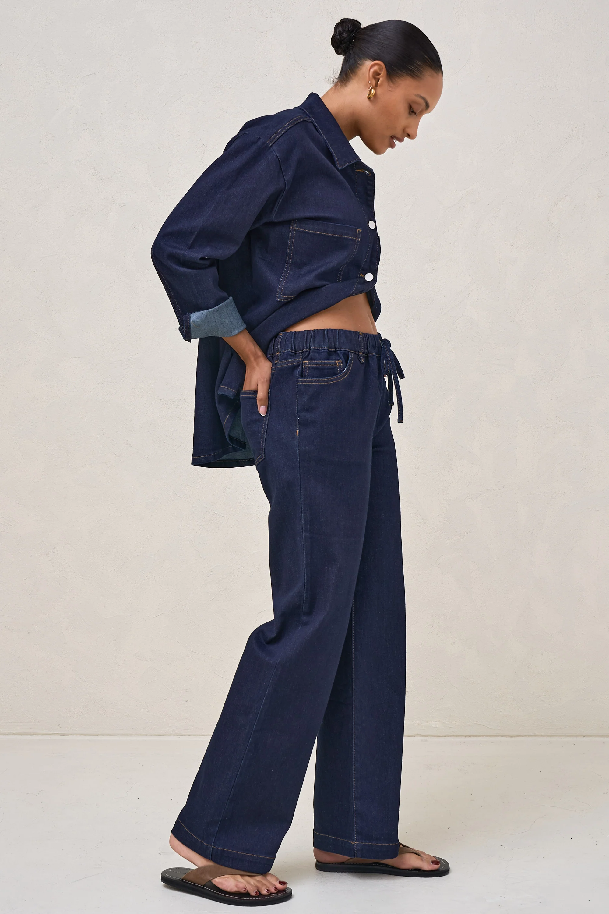 Frequent Wide Leg Jean - Indigo - Image 8