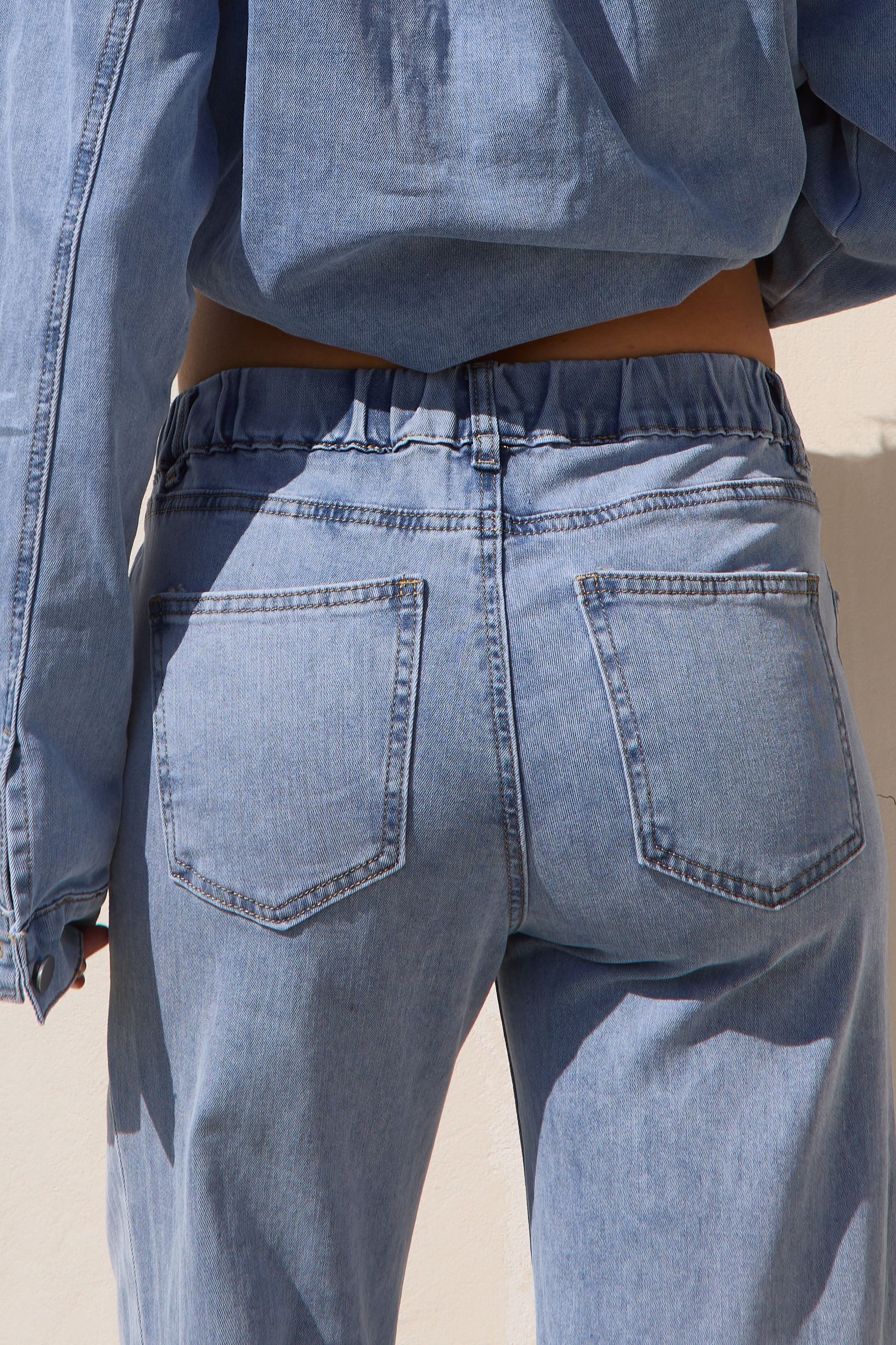 Frequent Wide Leg Jean - Light Blue - Image 3