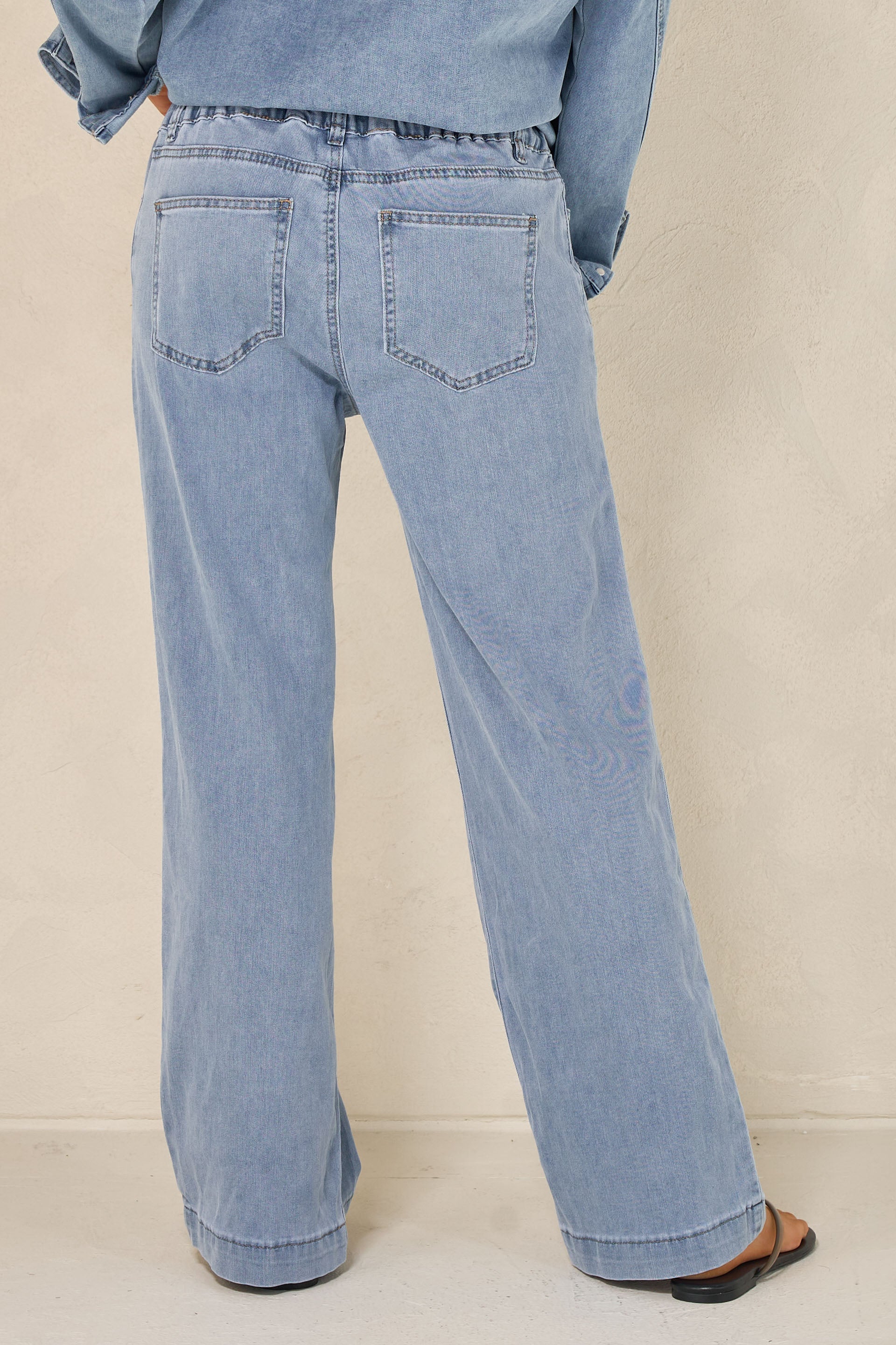 Frequent Wide Leg Jean - Light Blue - Image 8