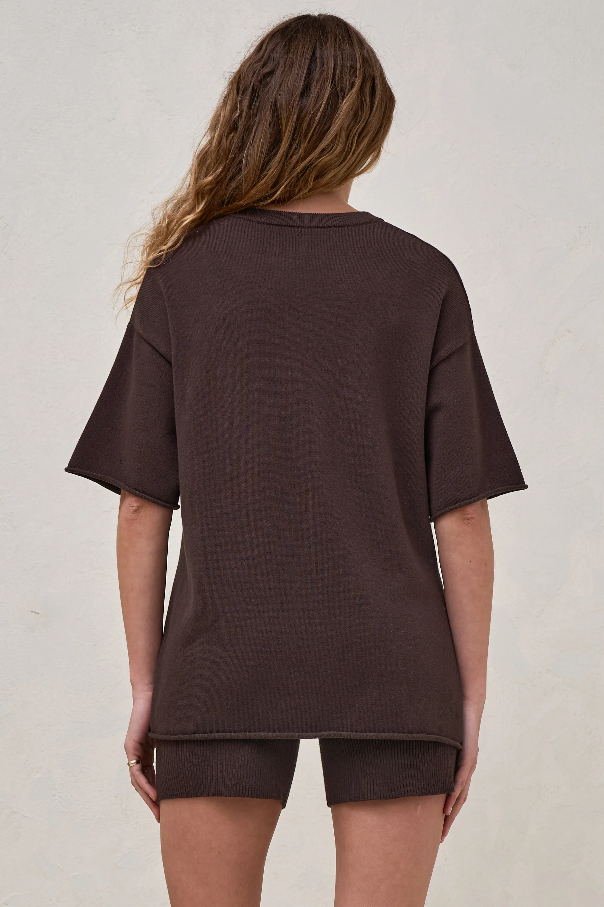 Cloud Nine Knit Tee - Chocolate - Image 9