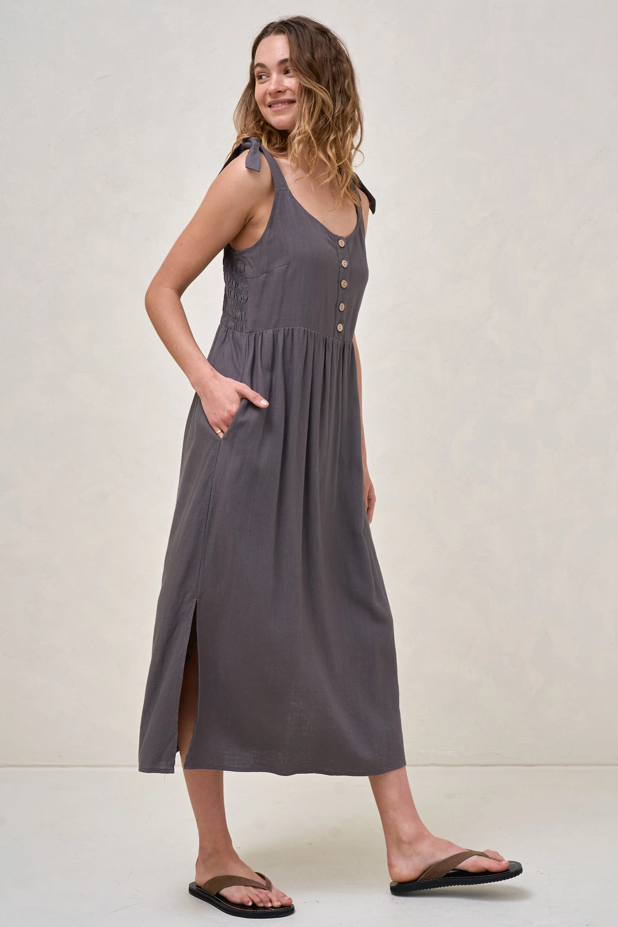 Breeze Along Midi Dress - Slate - Image 7