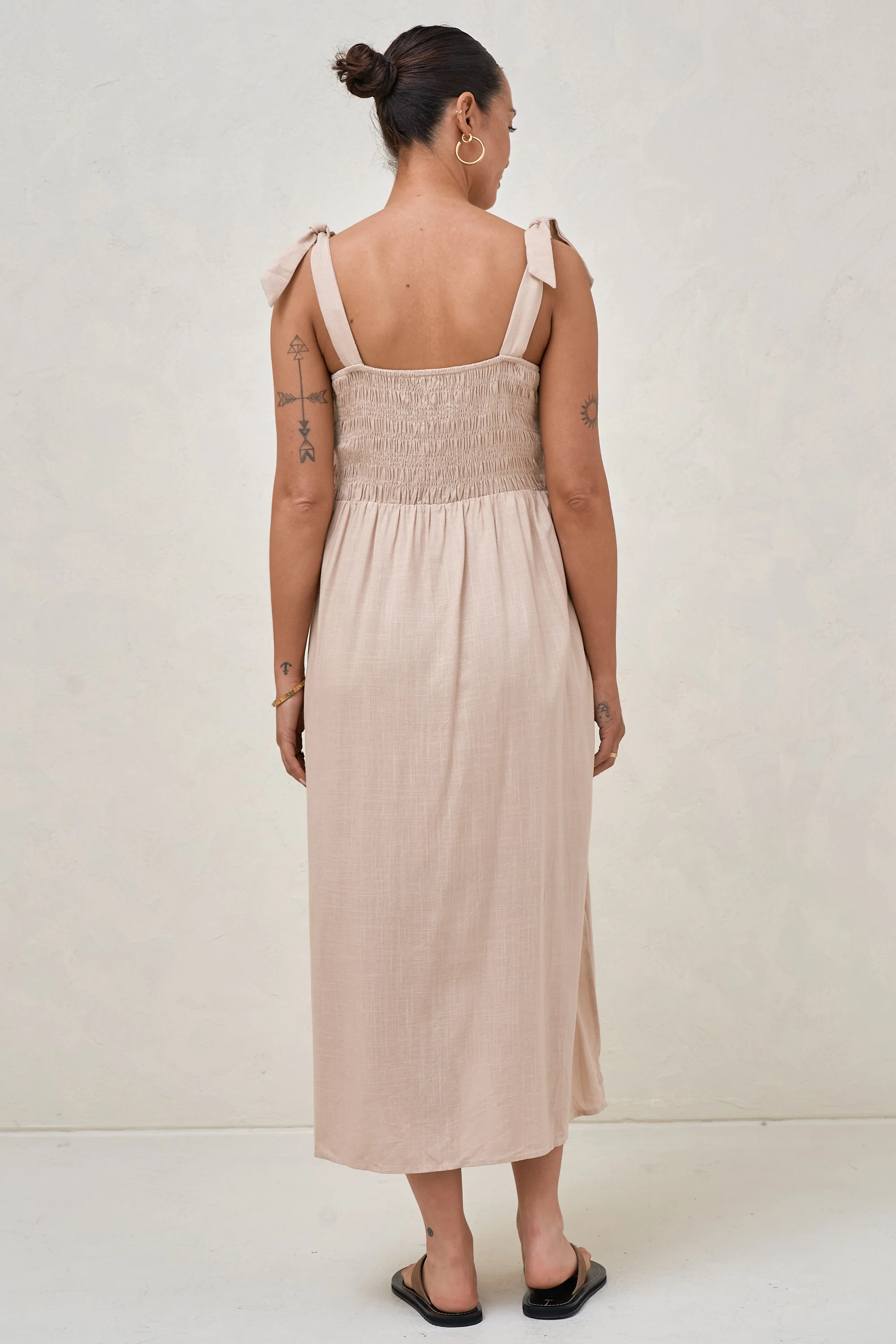 Breeze Along Midi Dress - Natural - Image 3