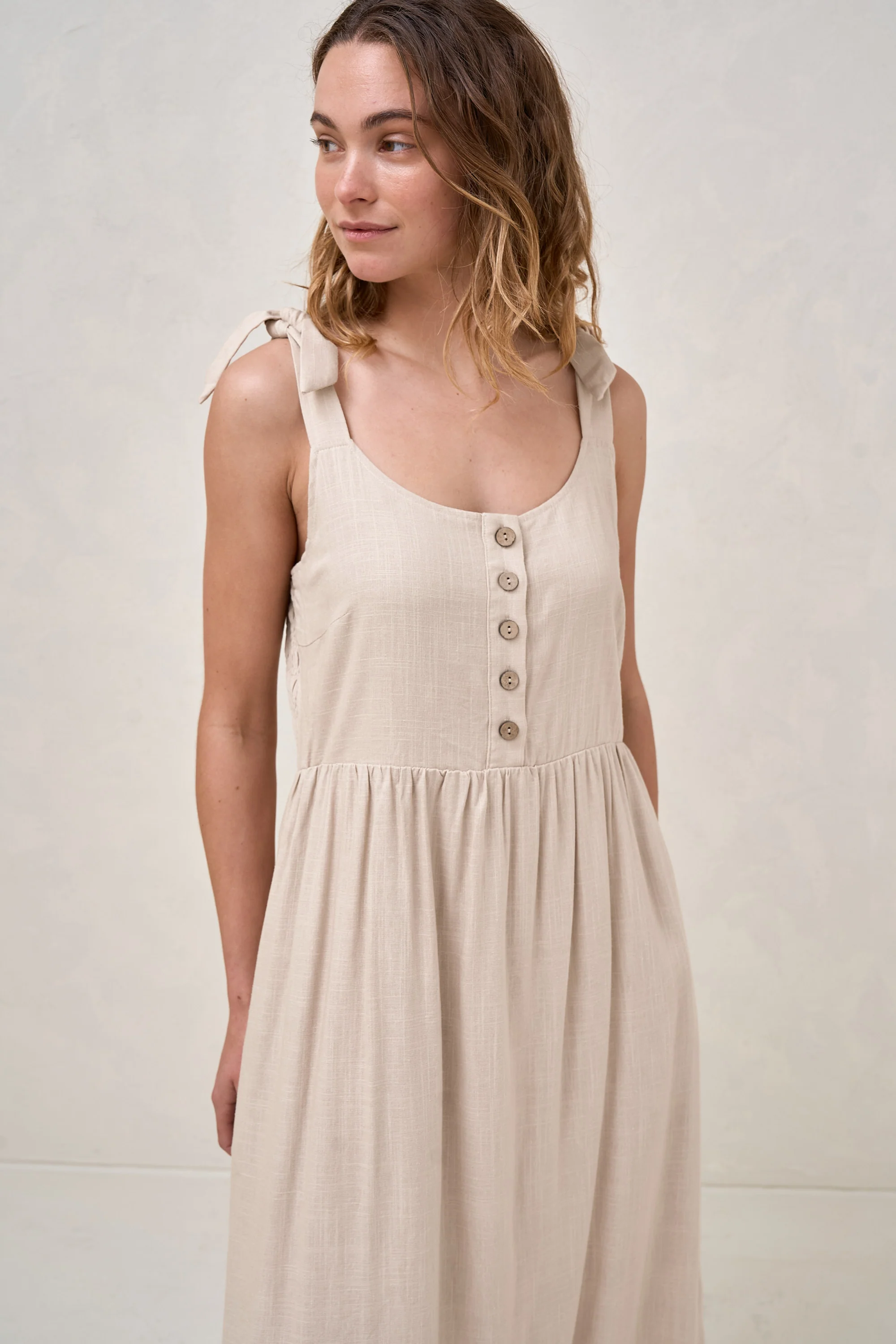 Breeze Along Midi Dress - Natural - Image 9