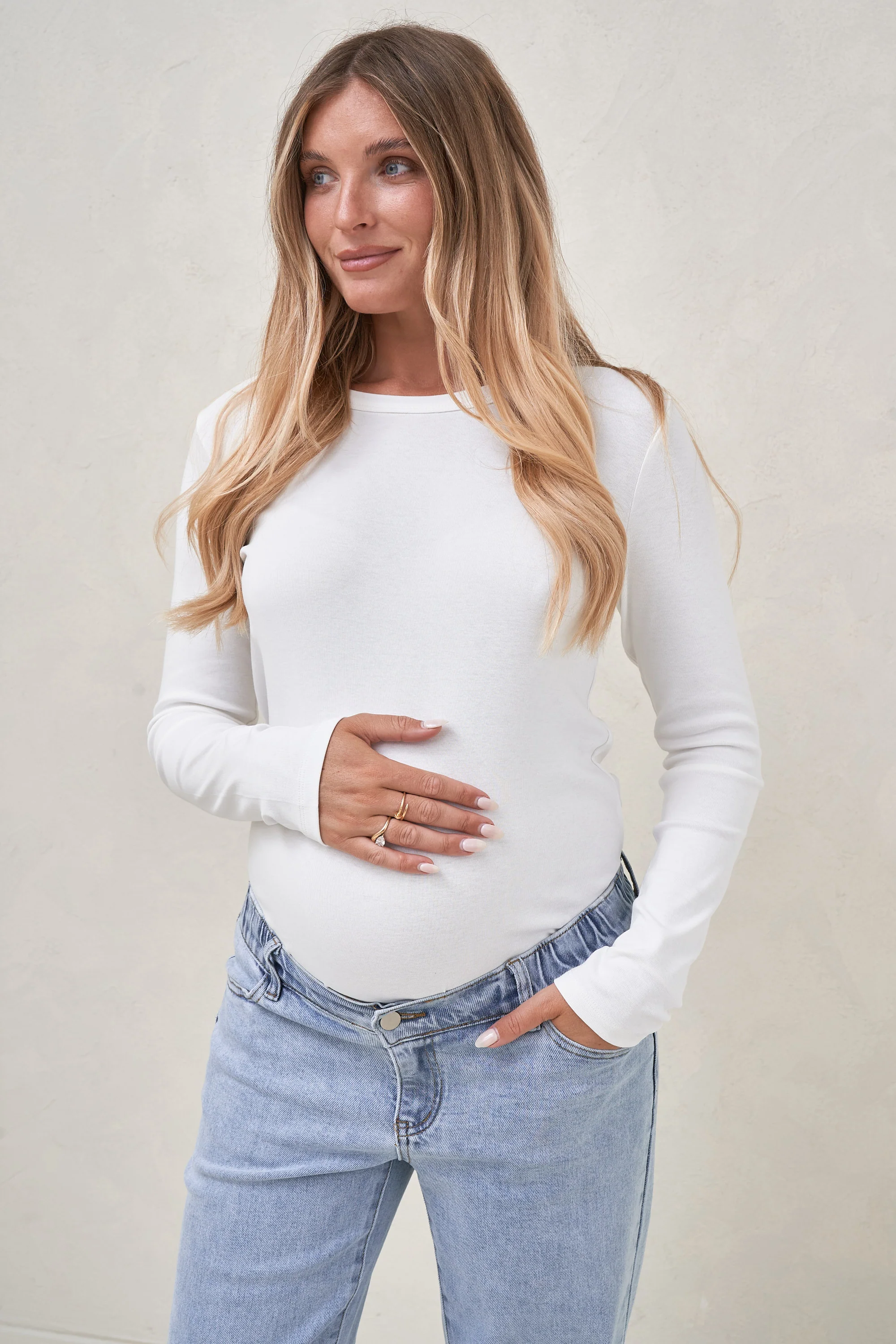 Elemental Long Sleeve Top - White