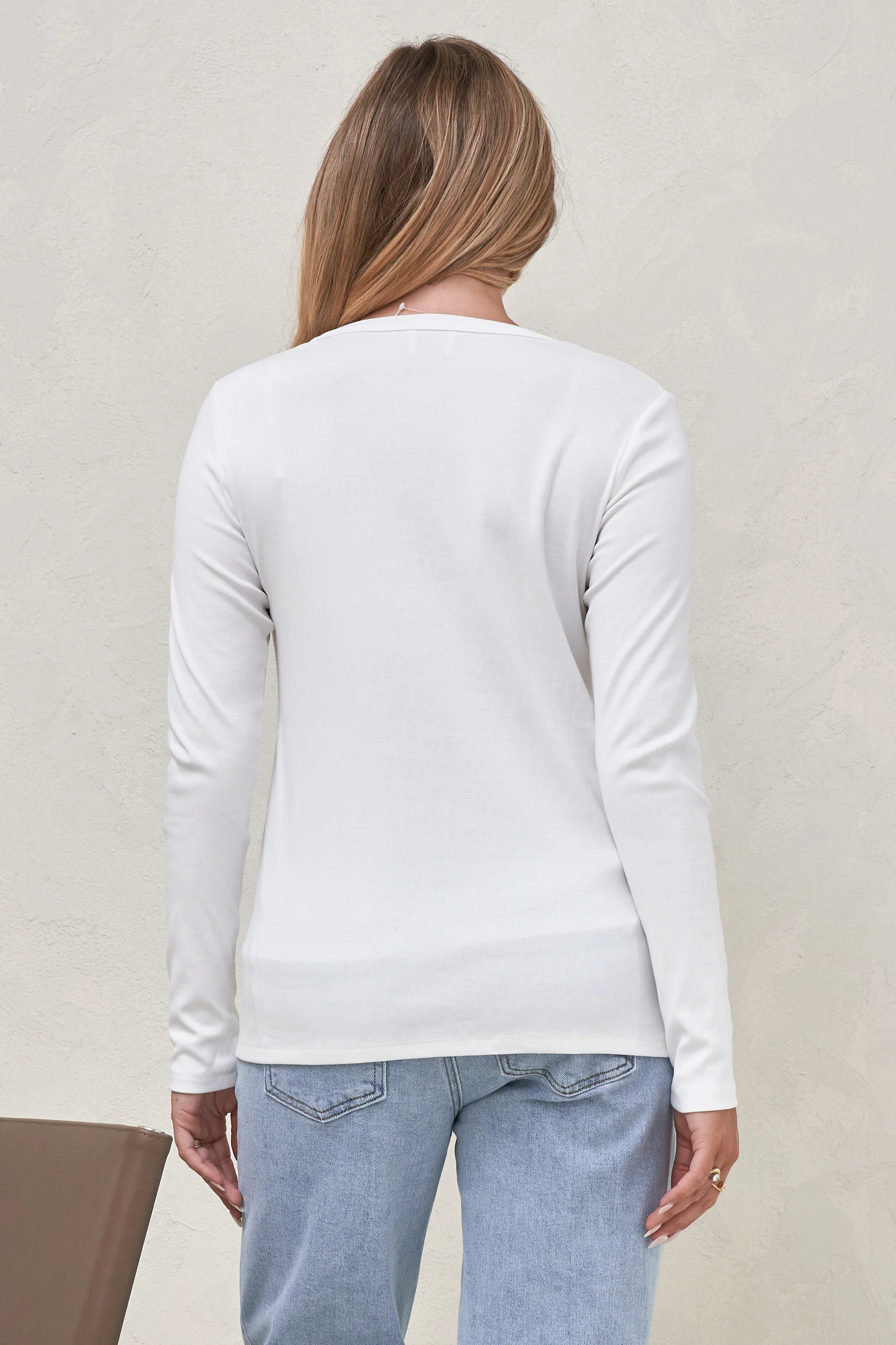 Elemental Long Sleeve Top - White - Image 3