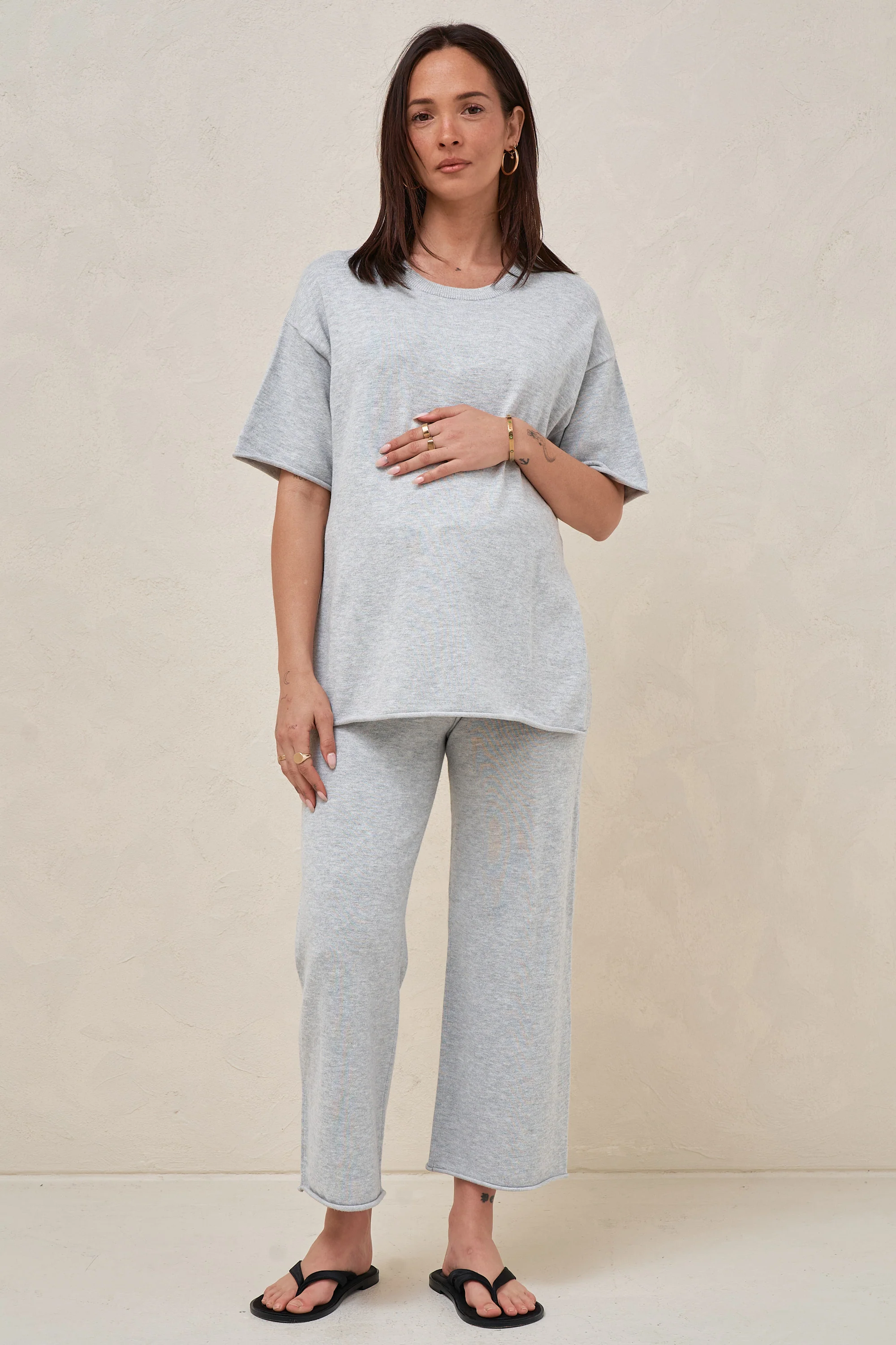 Cloud Nine Lounge Pant - Grey Marle - Image 4