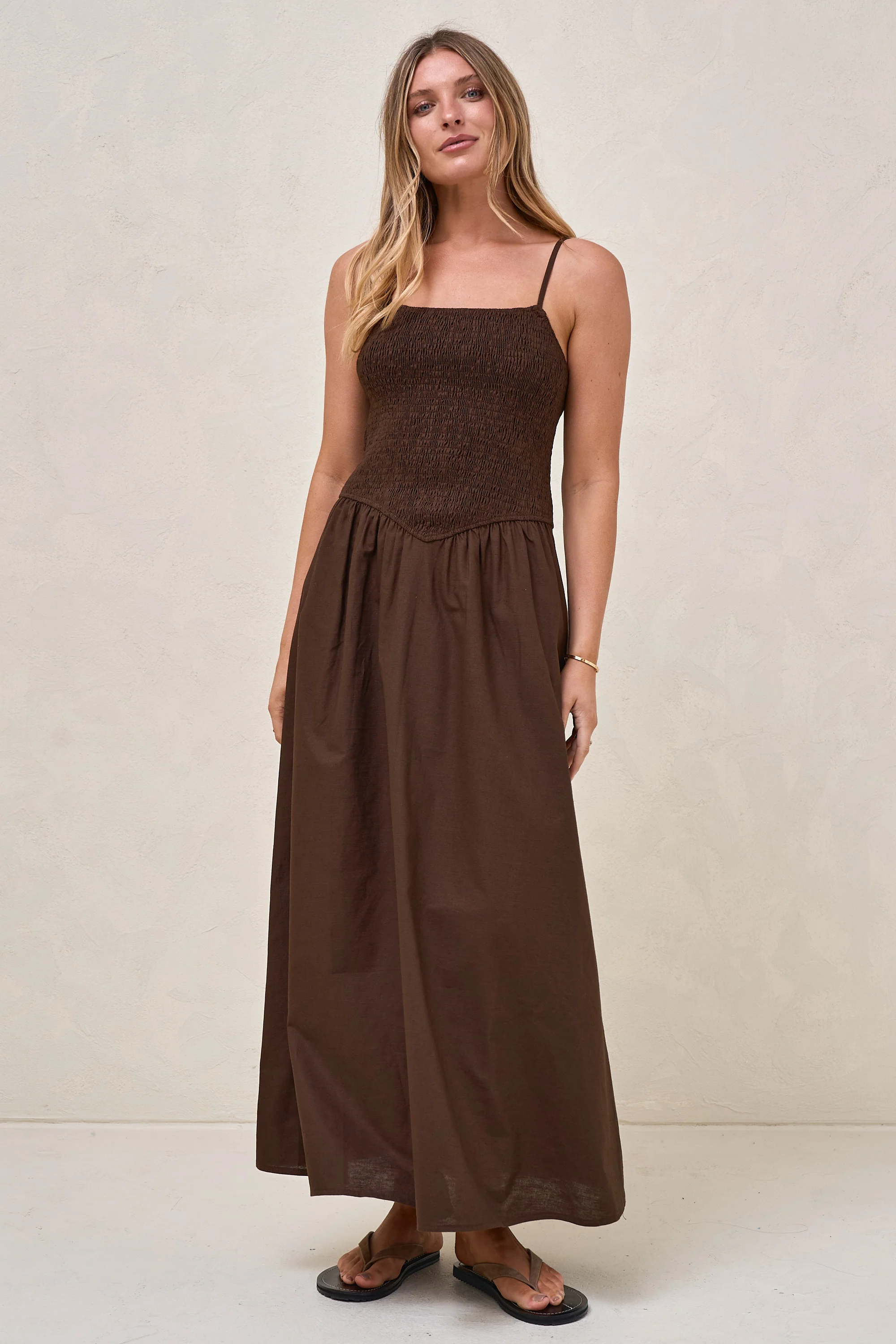 Mystery Solved Midi Dress - Chocolate - Image 6