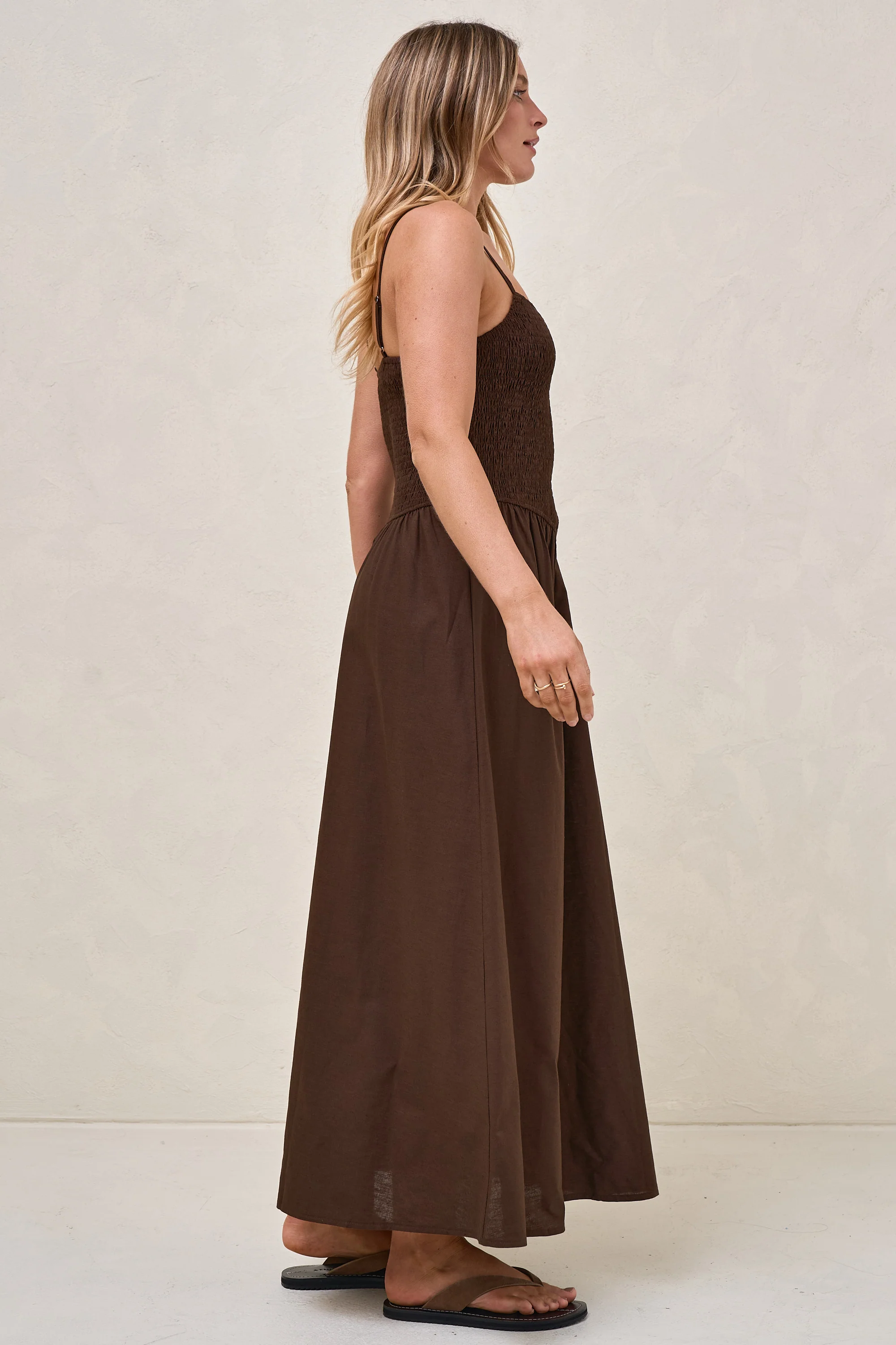 Mystery Solved Midi Dress - Chocolate - Image 7