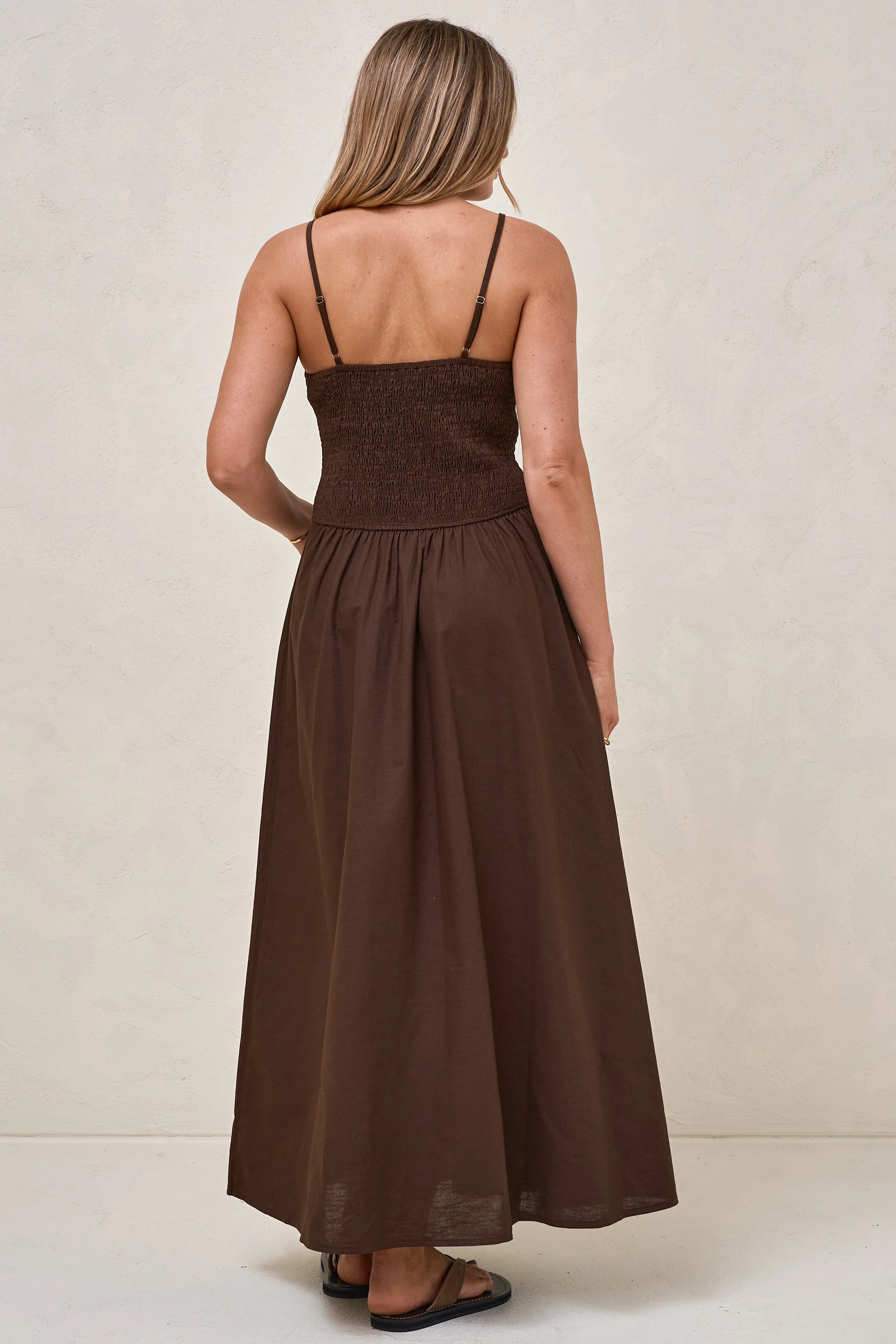 Mystery Solved Midi Dress - Chocolate - Image 8
