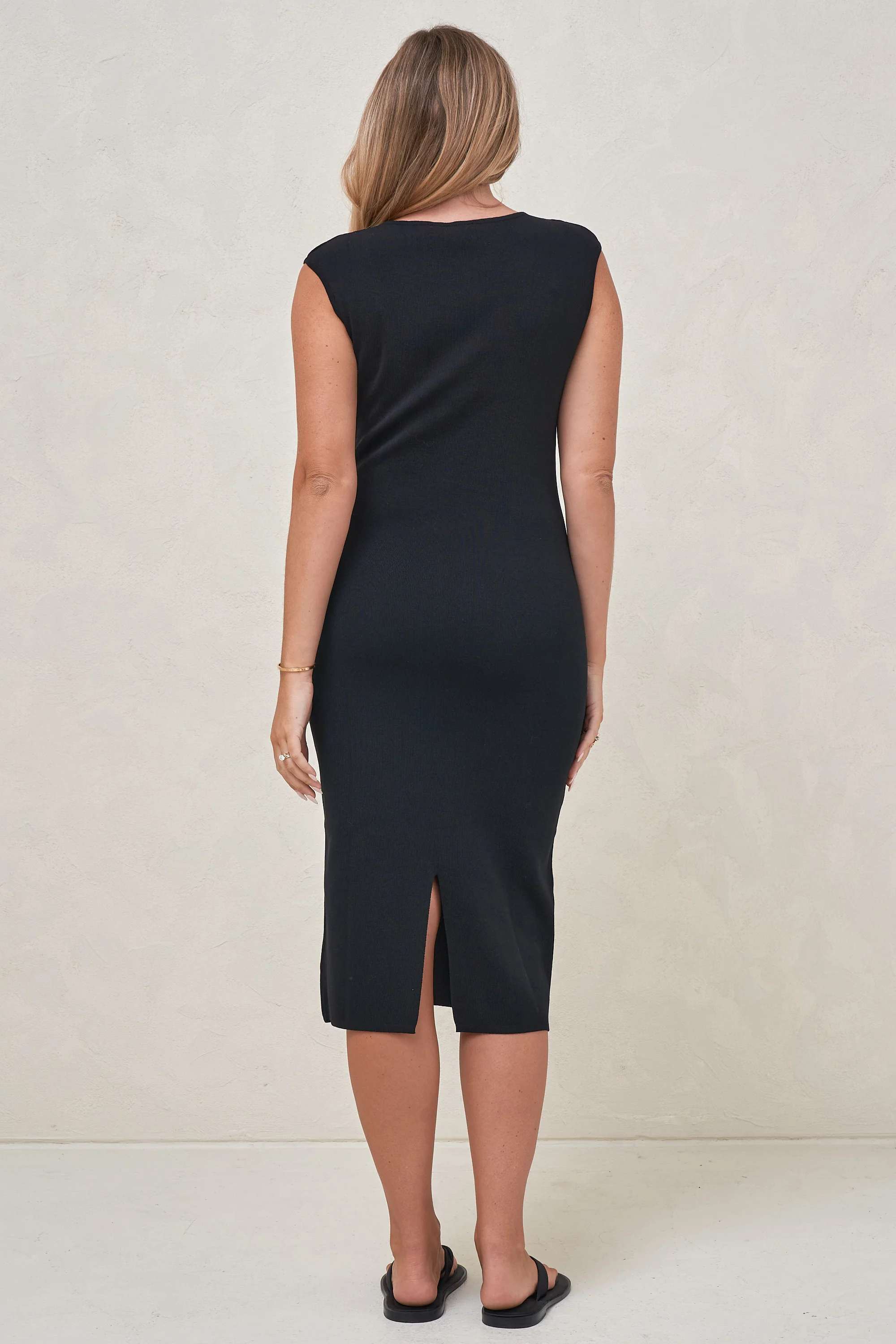 Momento Midi Dress - Black - Image 3
