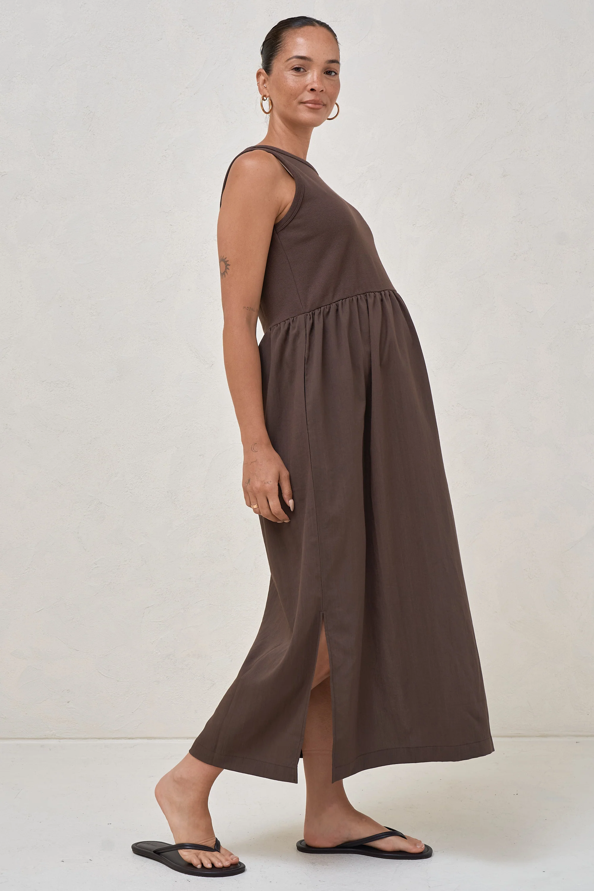 Serenade Midi Dress - Chocolate - Image 5