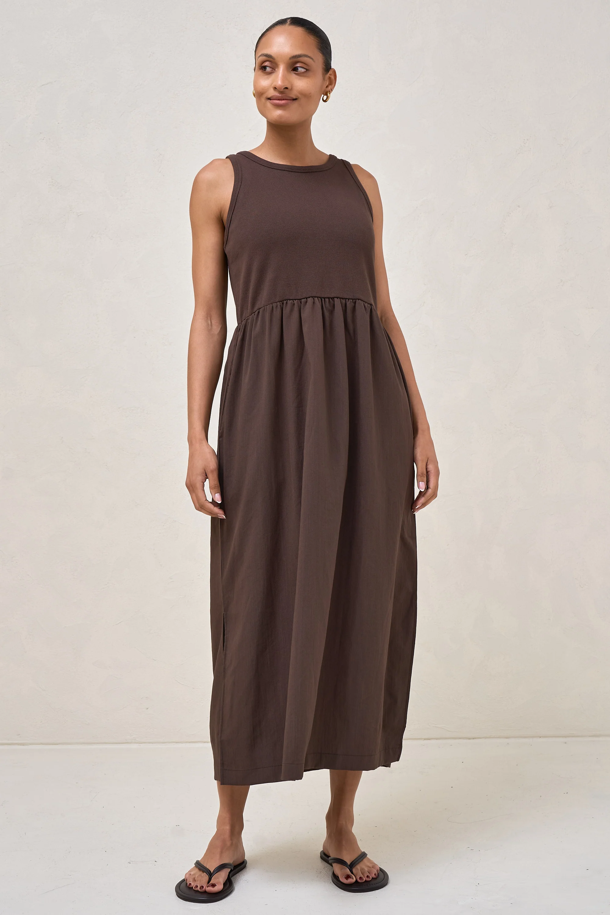 Serenade Midi Dress - Chocolate - Image 6