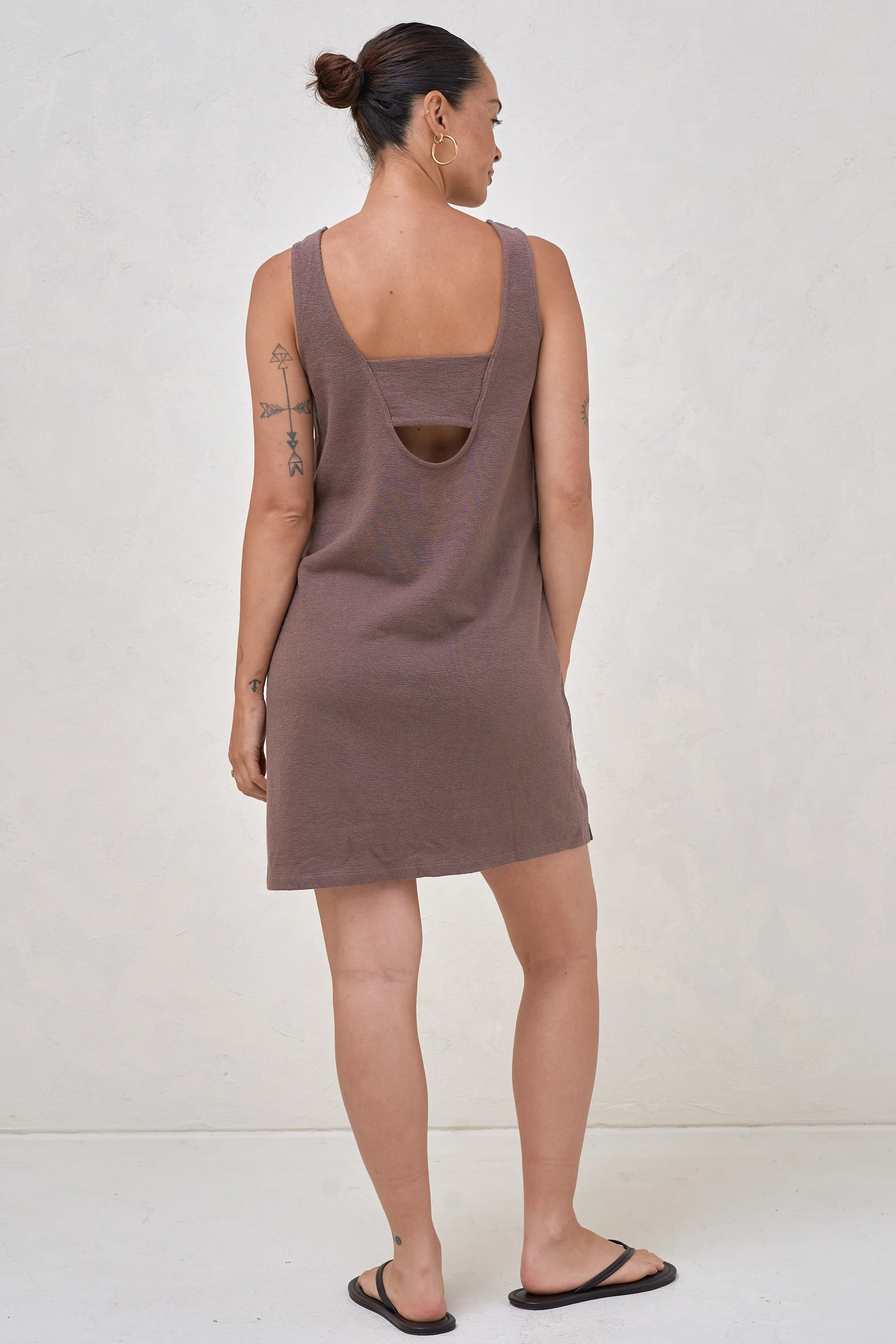 Kindred Mini Dress - Ash Brown - Image 3