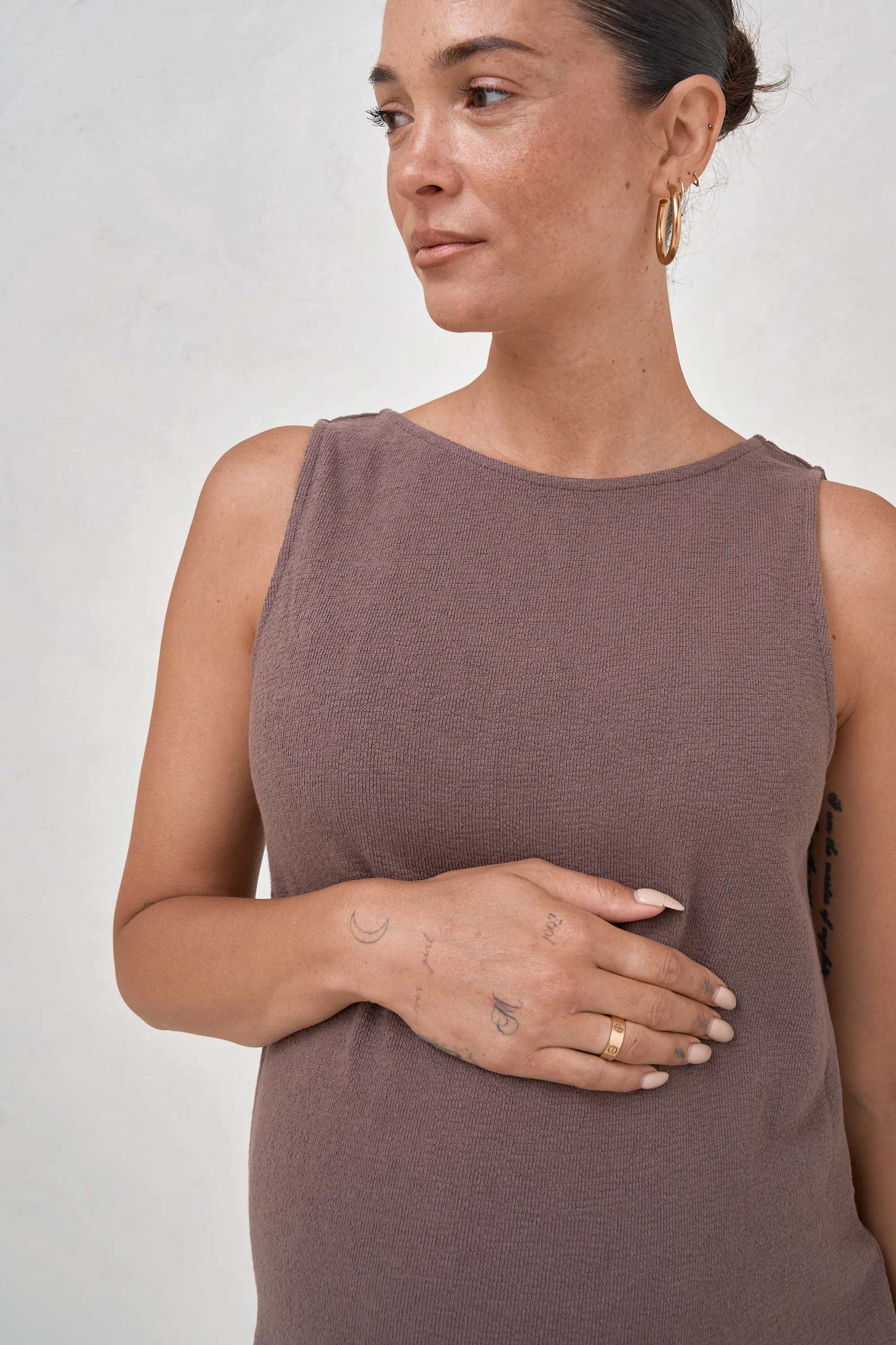 Kindred Mini Dress - Ash Brown - Image 4