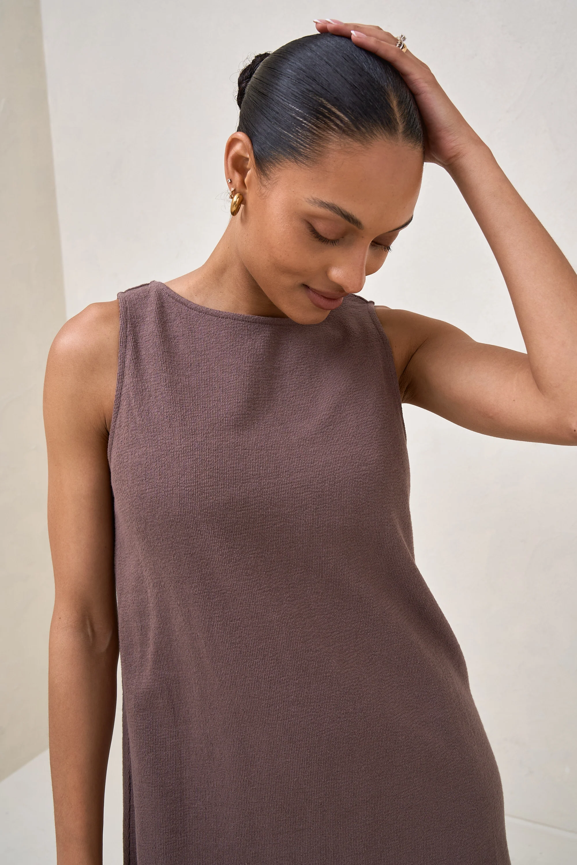 Kindred Mini Dress - Ash Brown - Image 9