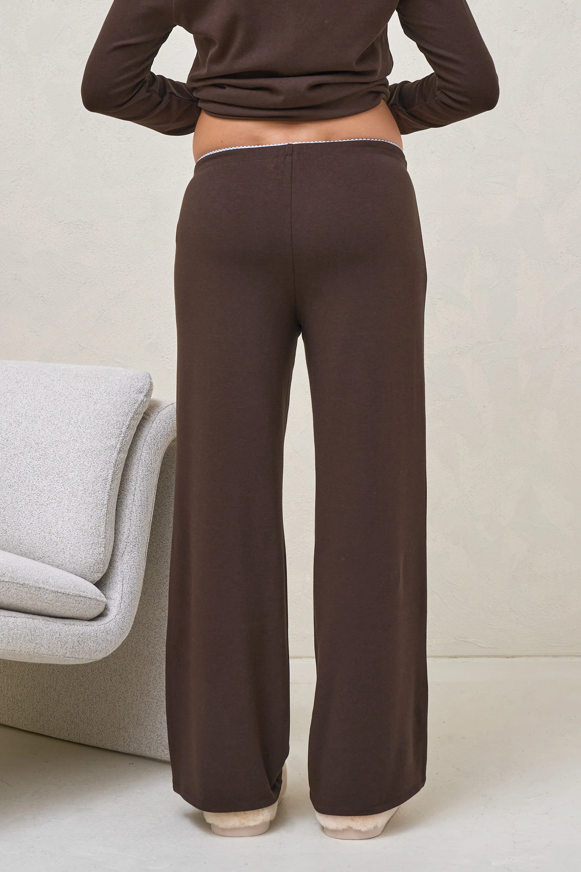 Dreamstate Sleep Pant - Chocolate/Blue - Image 3