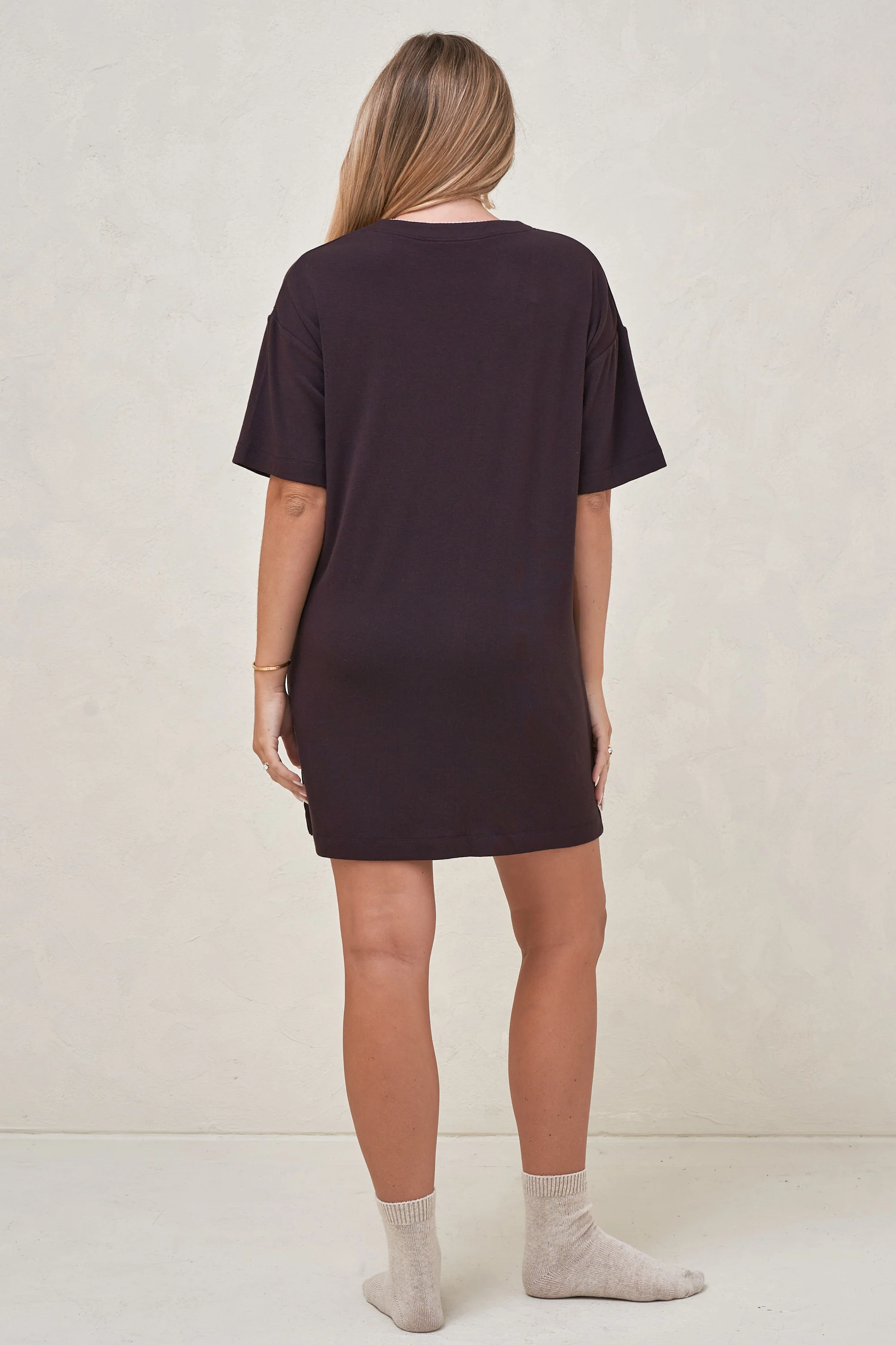 Dreamstate Sleep Dress - Aubergine/Pink - Image 3