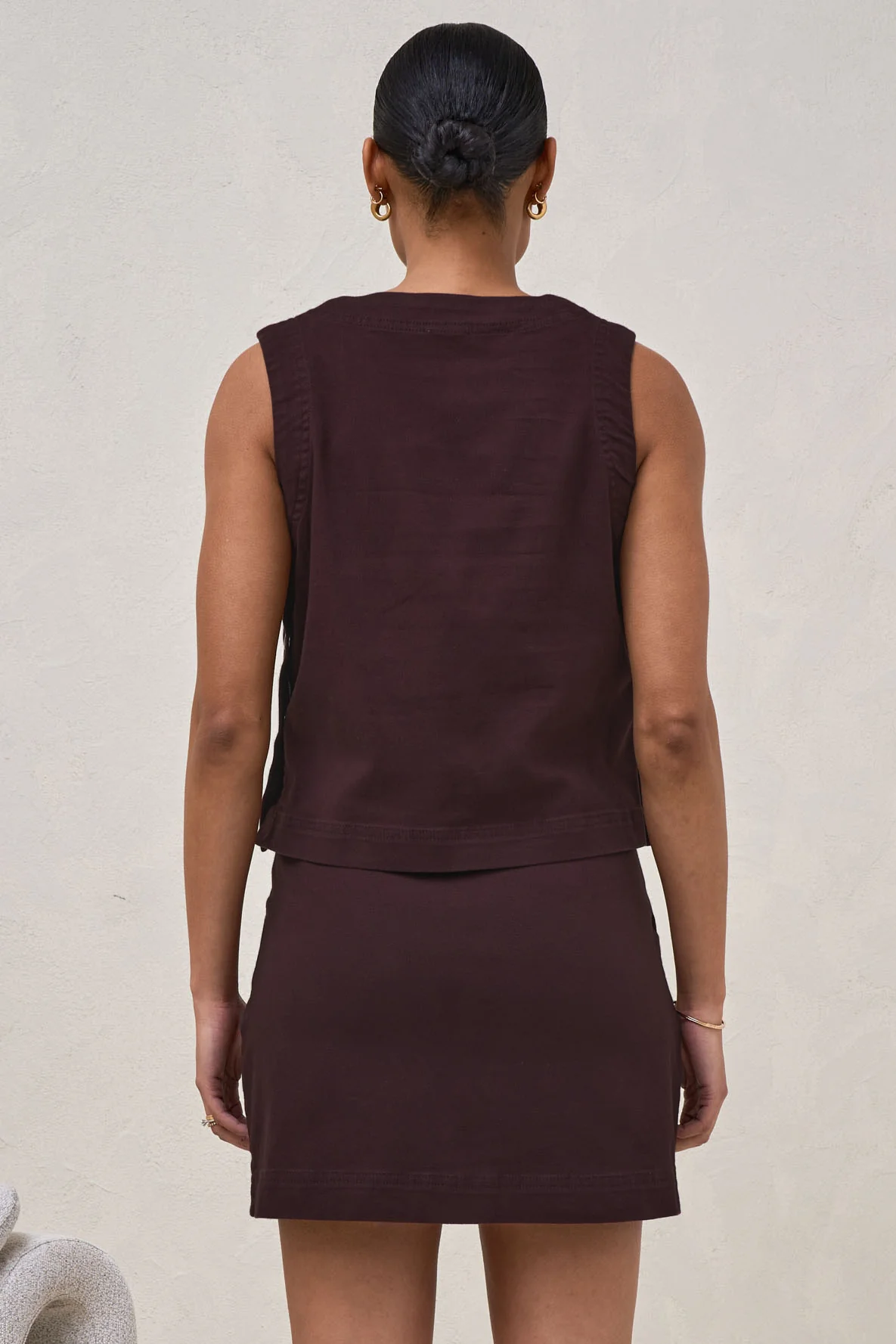 Short Story Nursing Crop - Deep Plum - Image 4