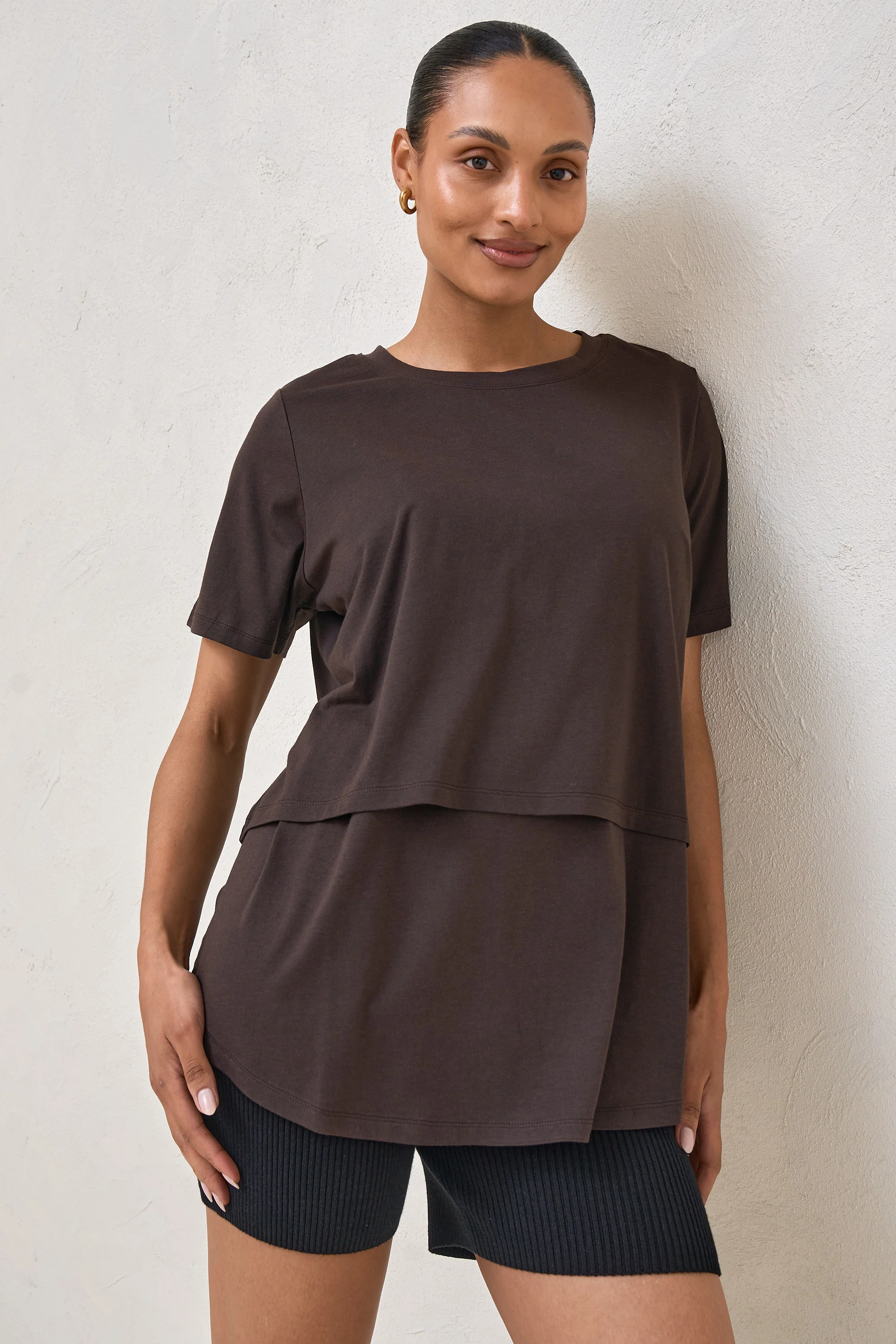 Me And You Nursing Tee - Expresso - Image 7