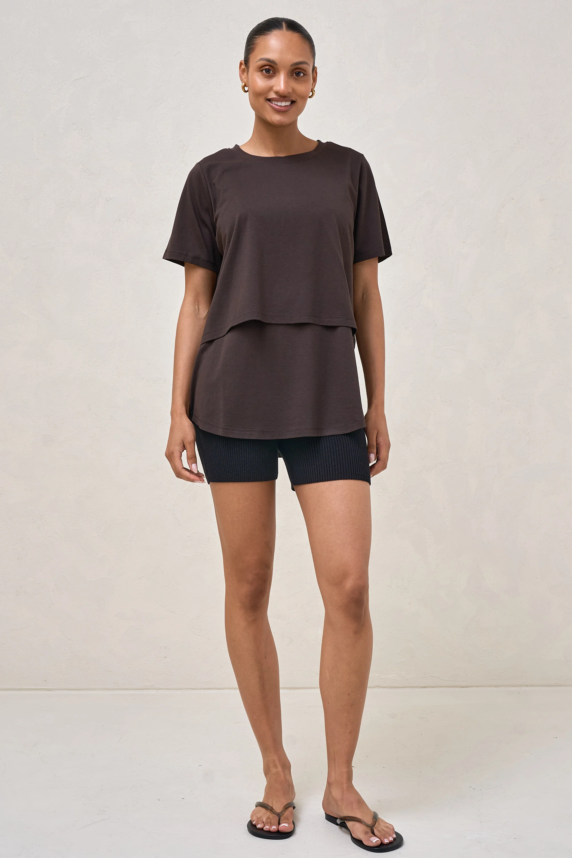 Me And You Nursing Tee - Expresso - Image 9