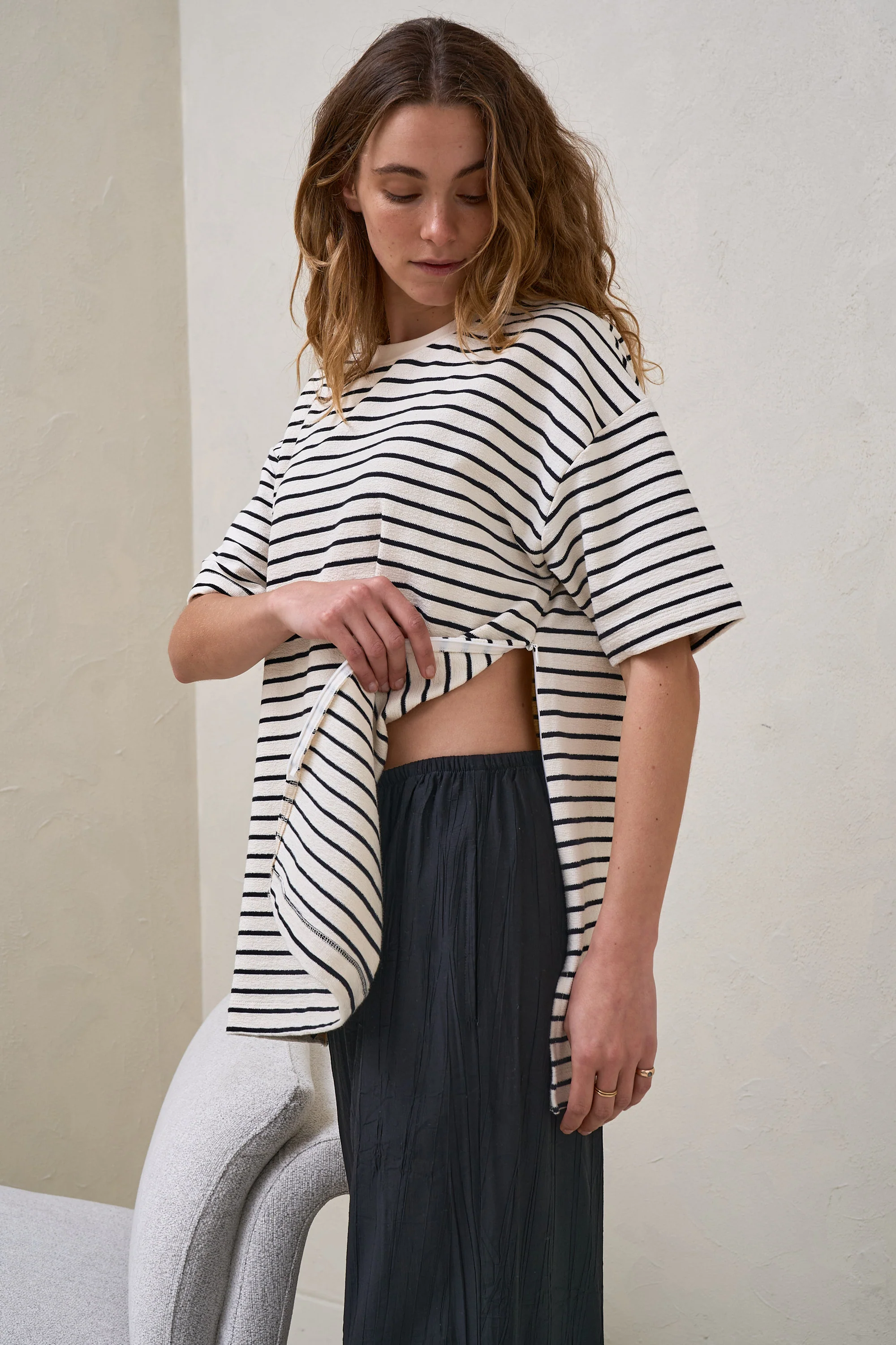 Whats Next Nursing Tee - Stripe - Image 10
