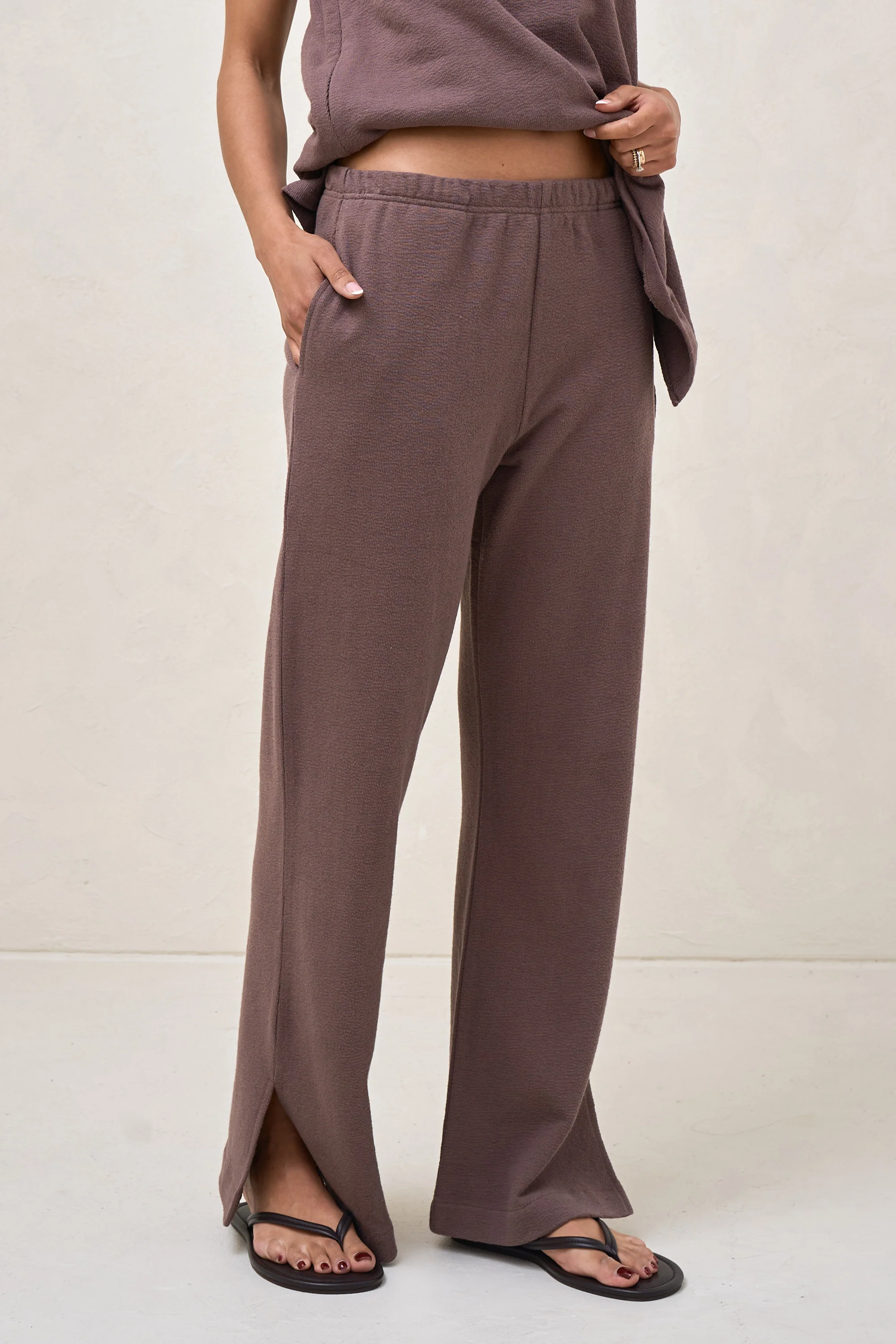 Kindred Split Pants  - Ash Brown - Image 10