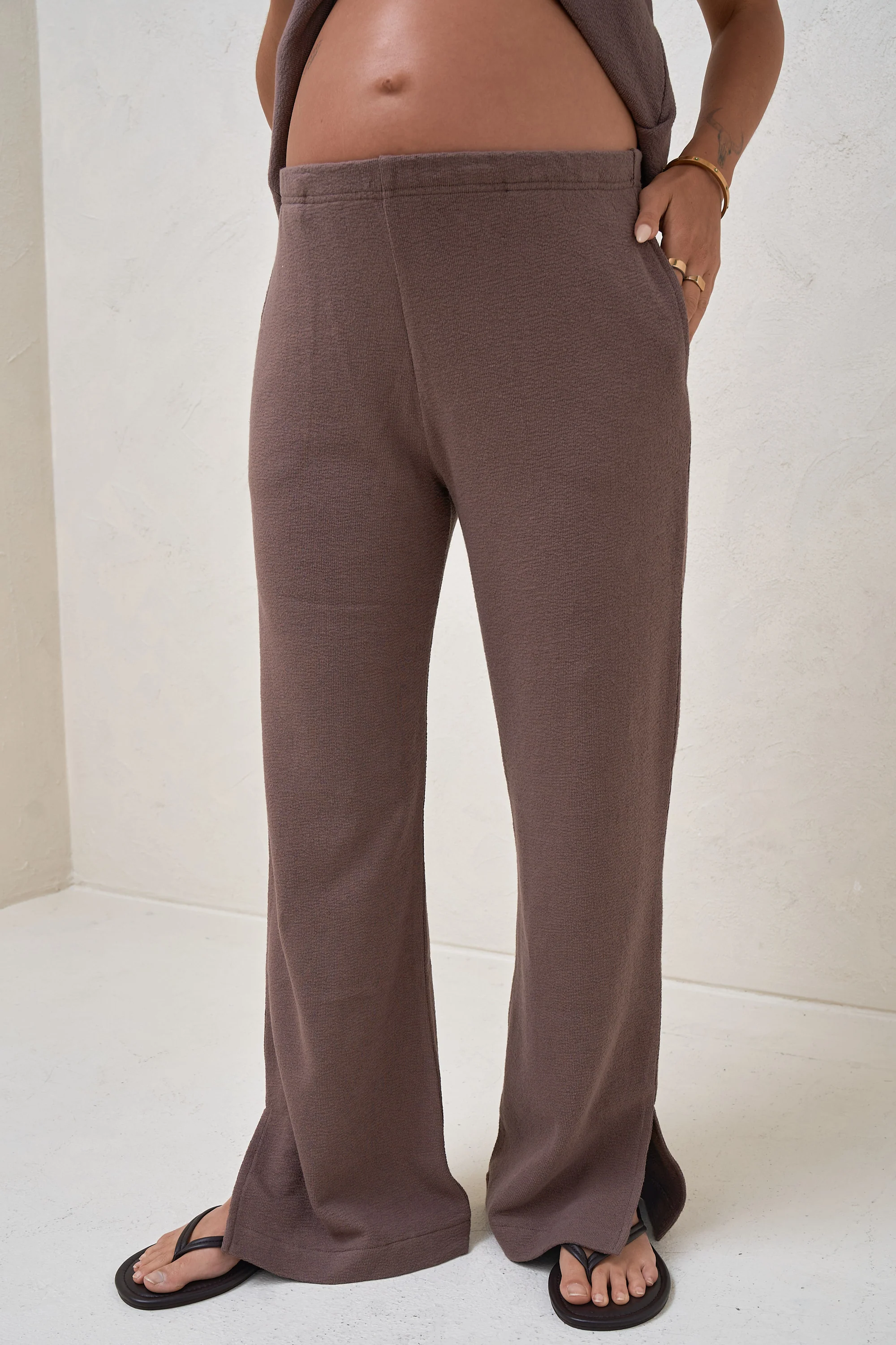 Kindred Split Pants  - Ash Brown - Image 2