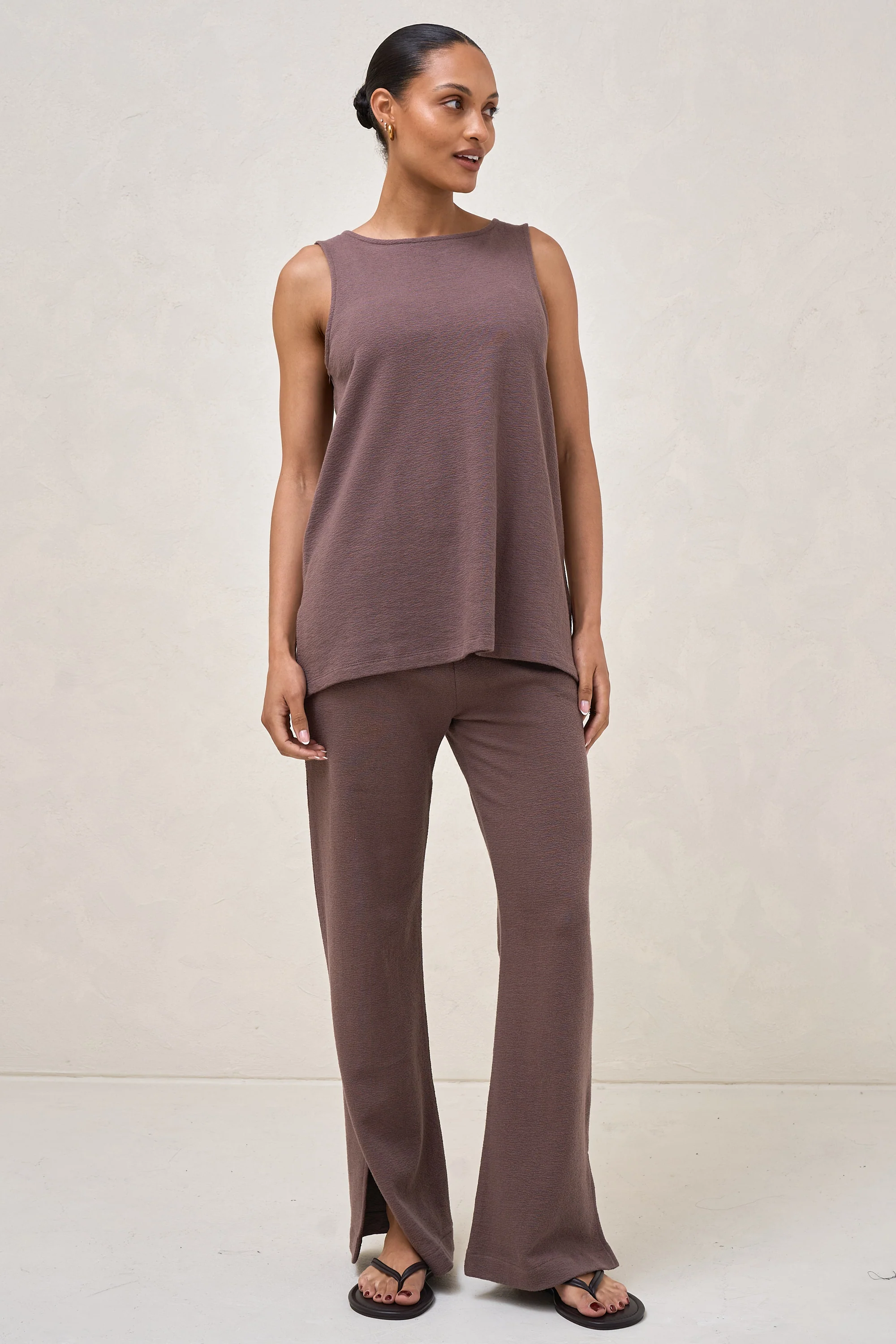 Kindred Split Pants  - Ash Brown - Image 6