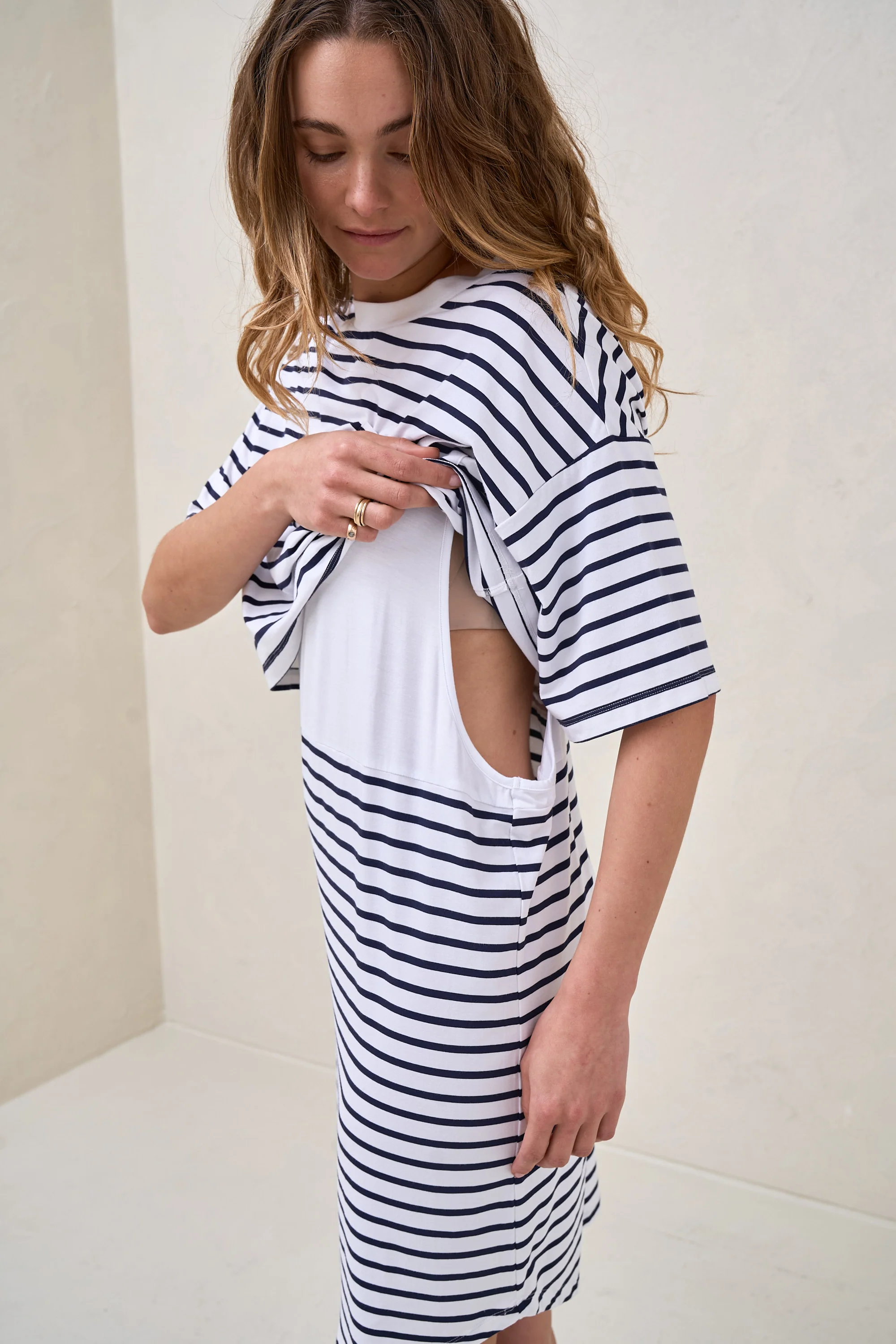 Night Life Nursing Tee Dress - Image 10
