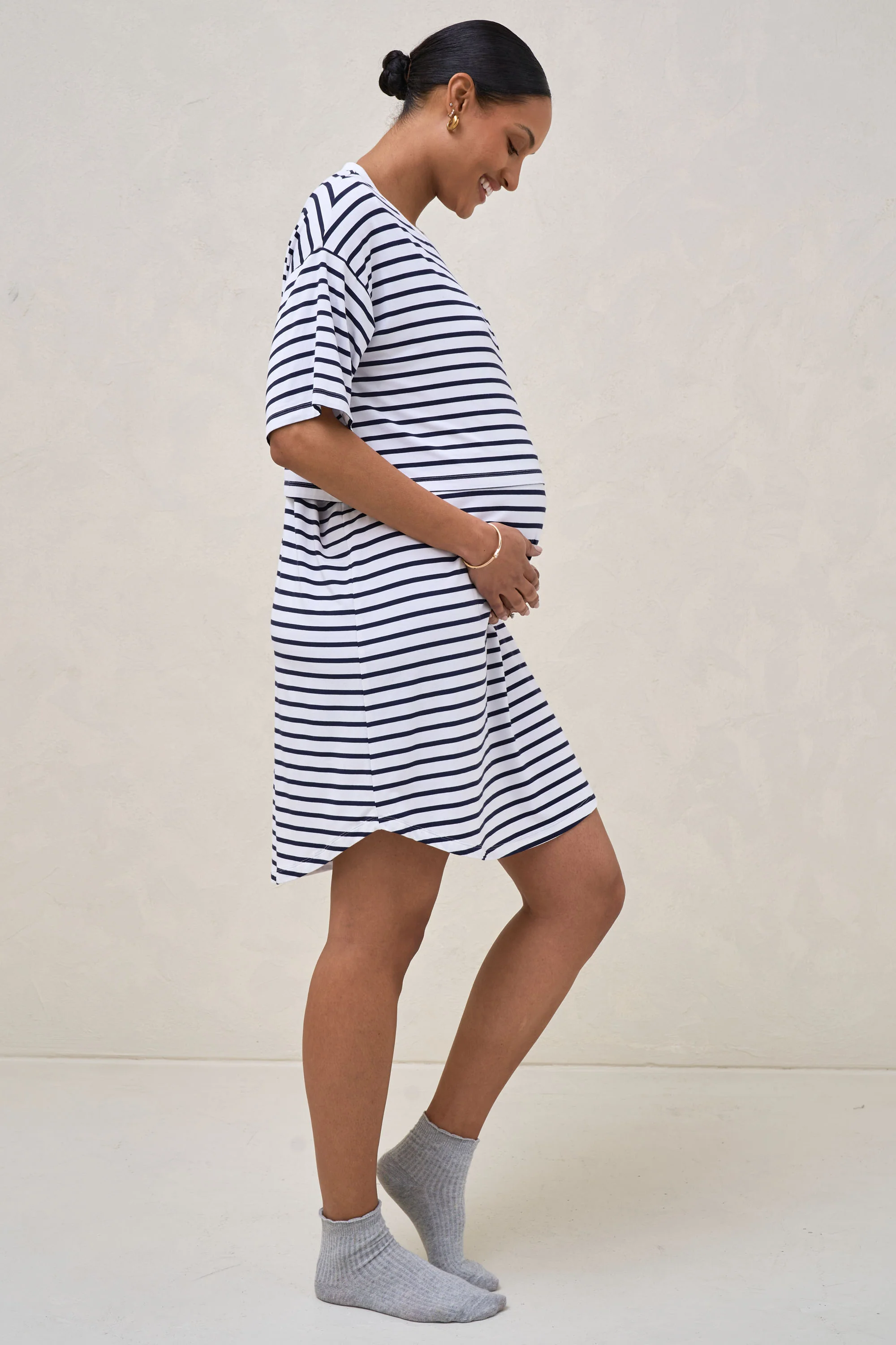 Night Life Nursing Tee Dress - Image 5